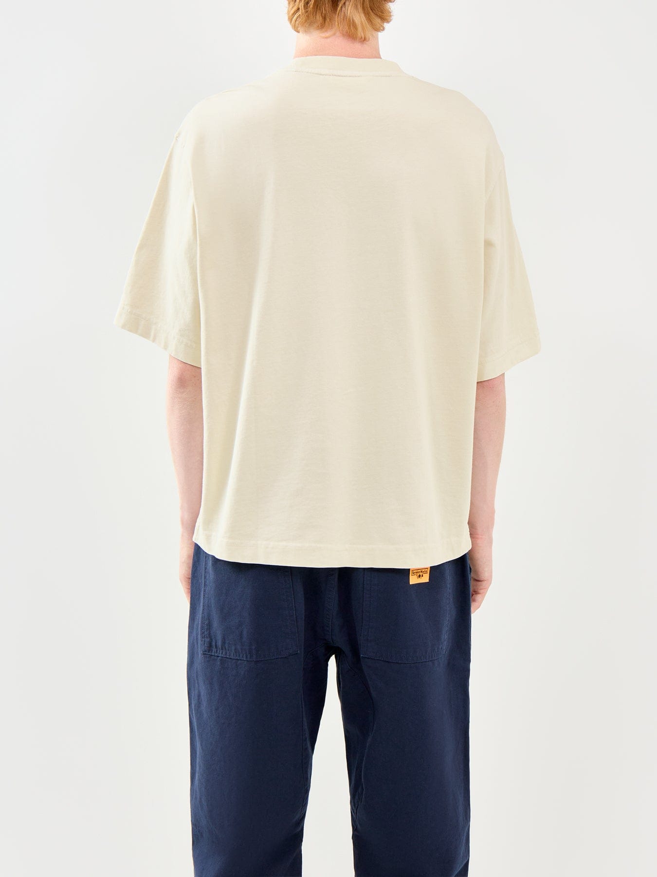 Selected Boxy Fit T - Shirt Cream