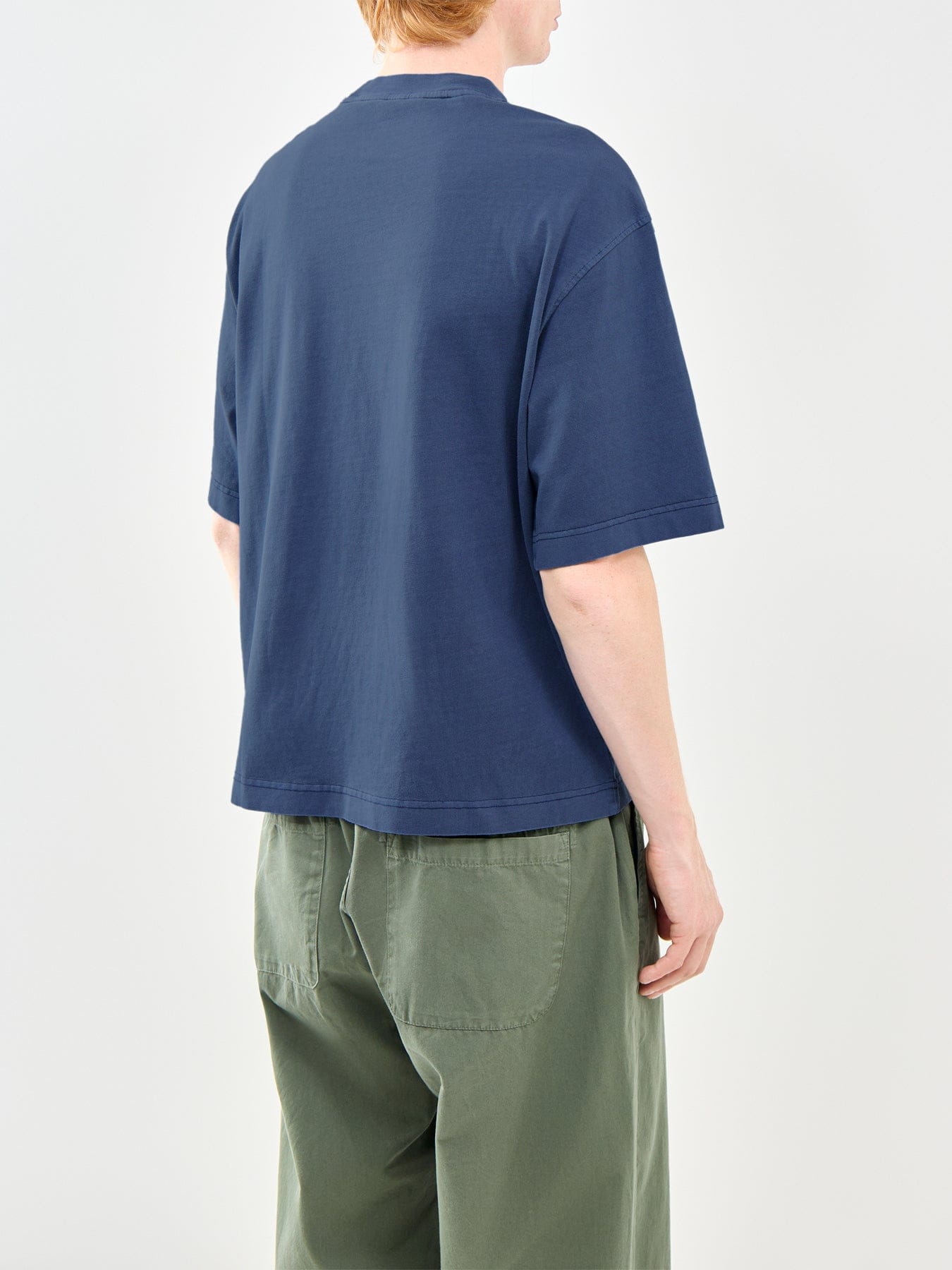 Selected Boxy Fit T - Shirt Blue