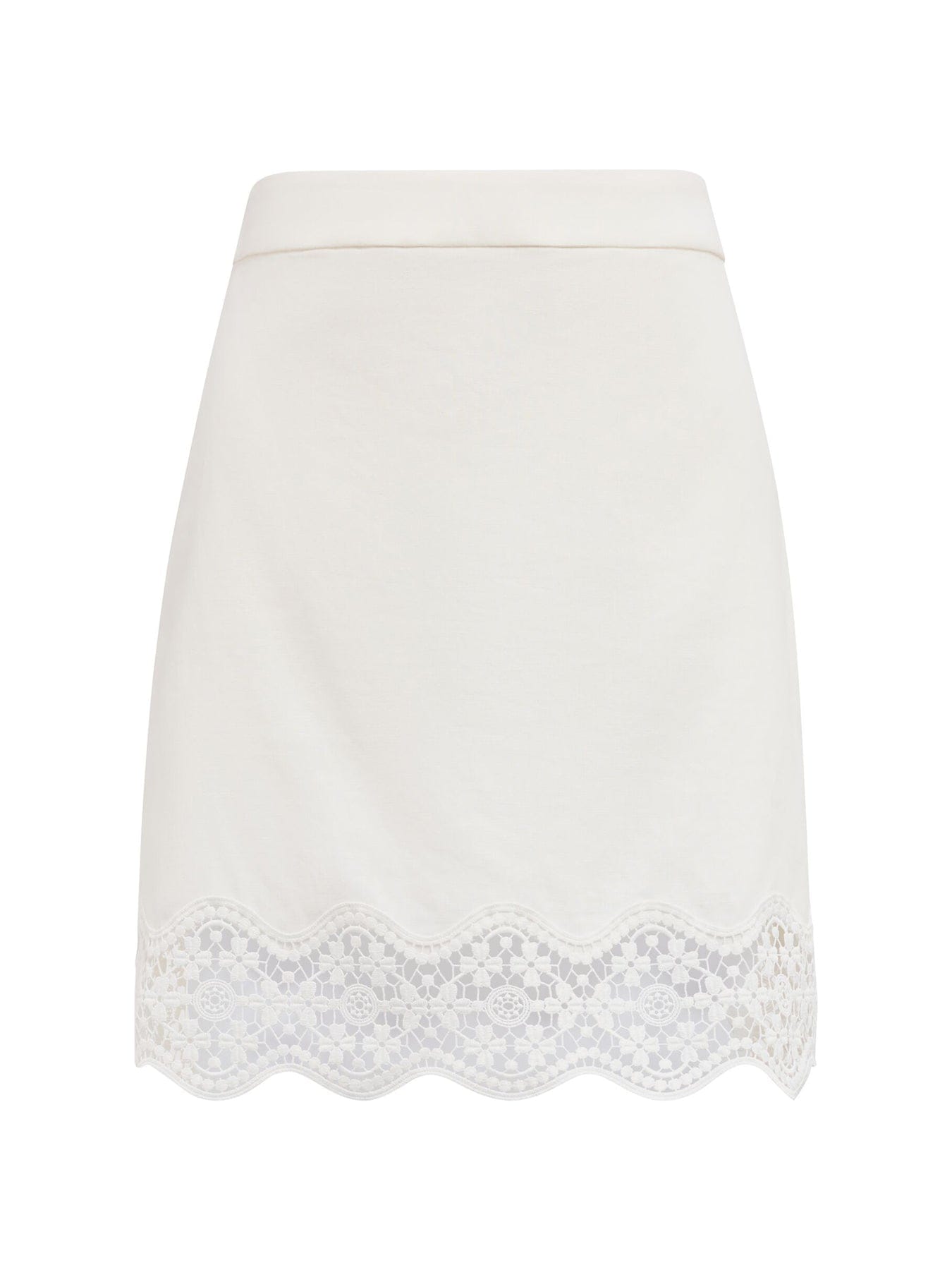 Forever New Skye Trim Detail Mini Skirt White