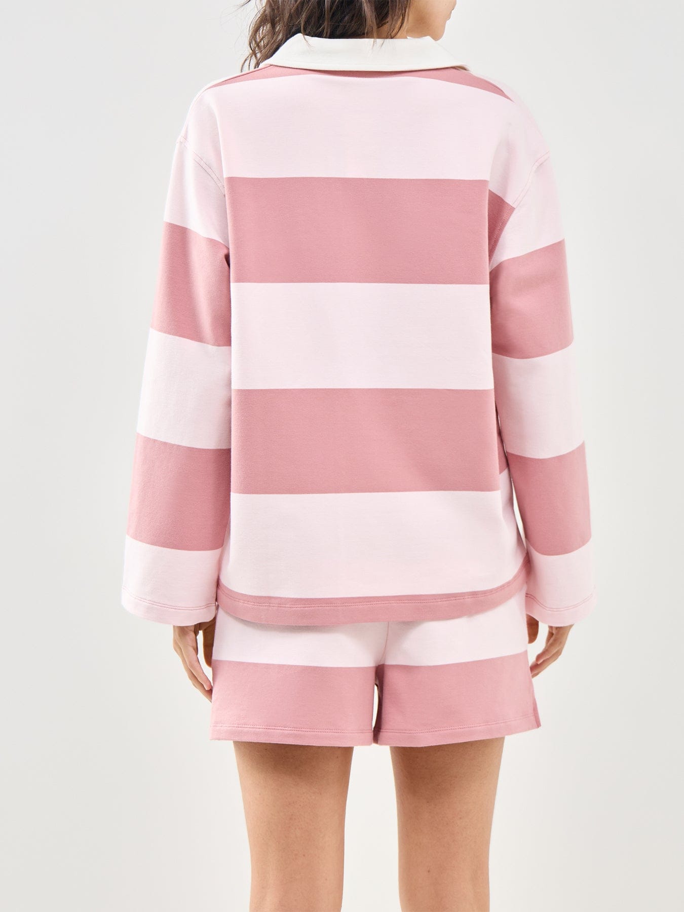 4th & Reckless Hailey Long Sleeve Polo Shirt Multi