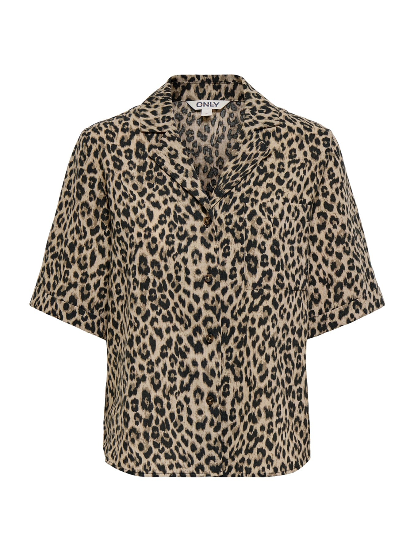 ONLY Emmia Short Sleeve Shirt Brown