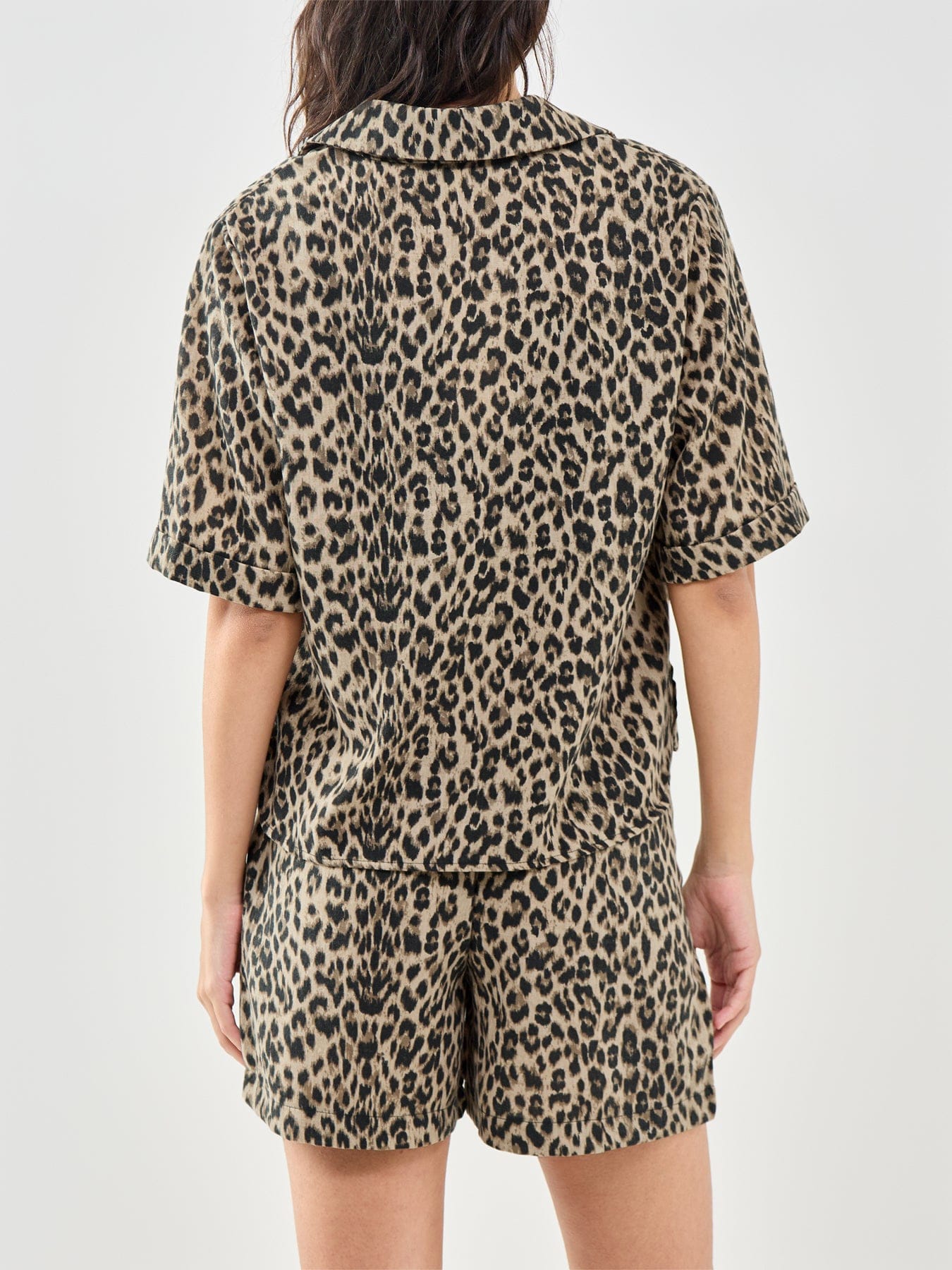 ONLY Emmia Short Sleeve Shirt Brown