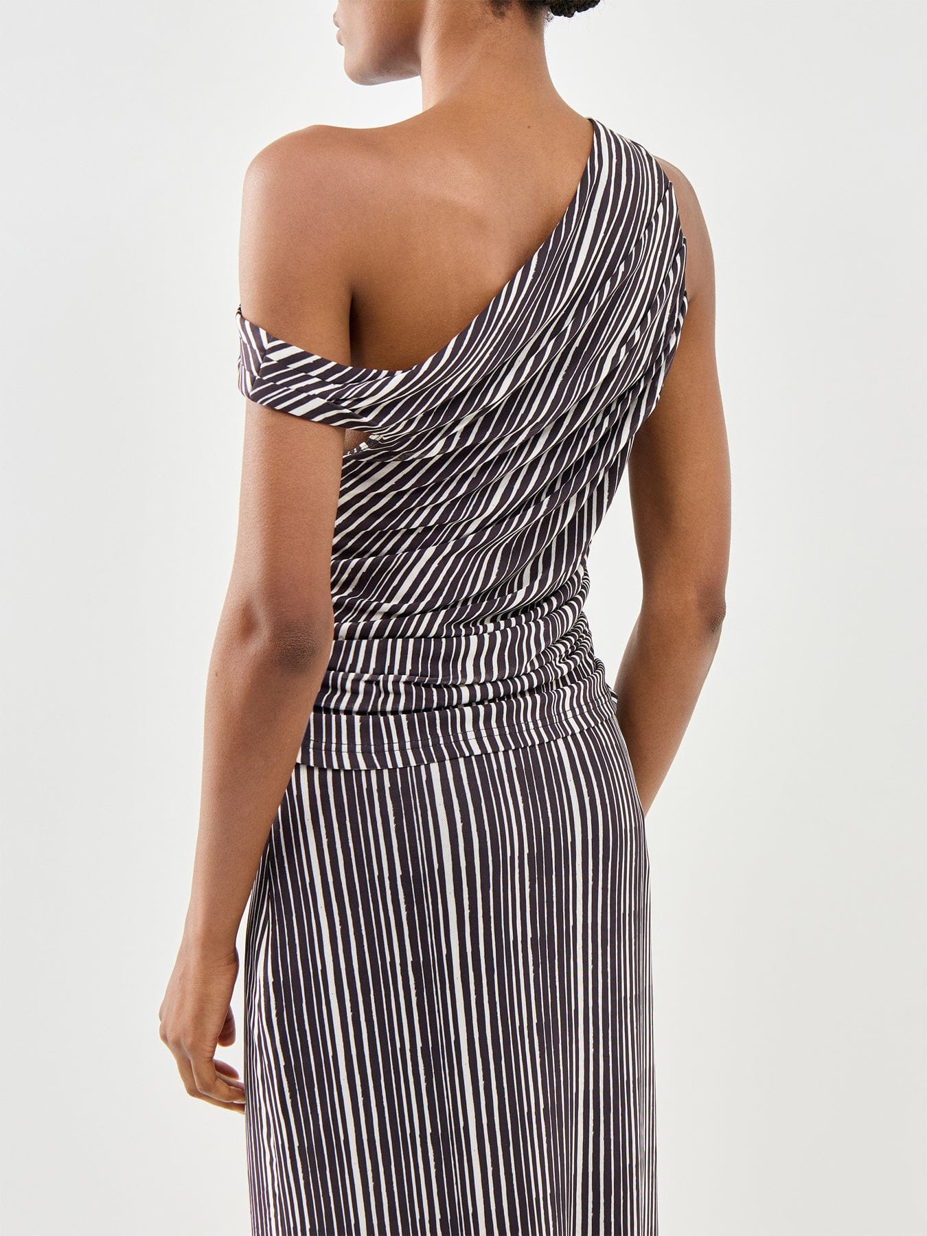 Pretty Lavish Shea Off Shoulder Jersey Tie Top Black