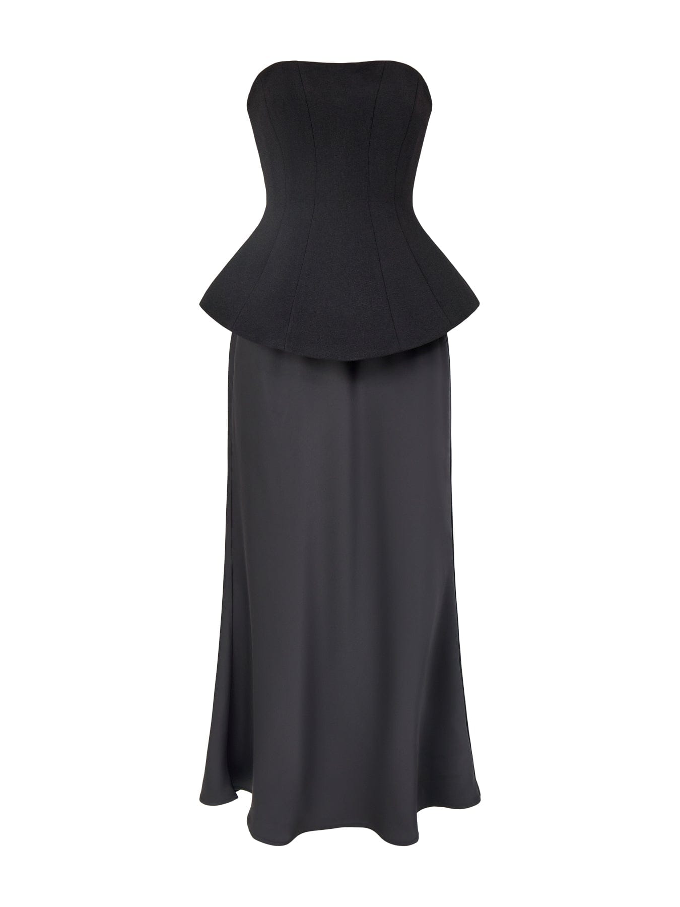 Club L London Ohio Maxi Strapless Dress Black