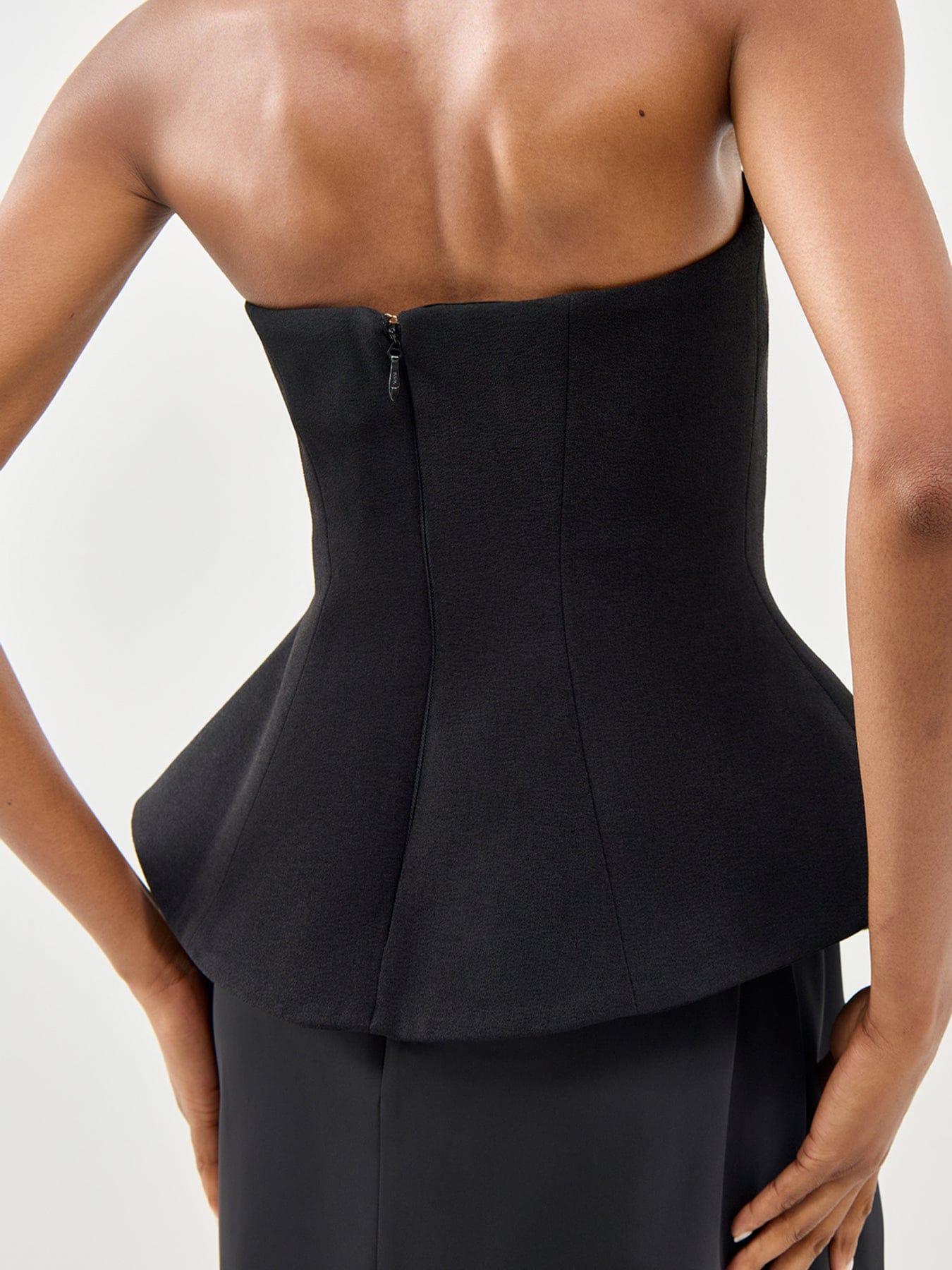 Club L London Ohio Maxi Strapless Dress Black