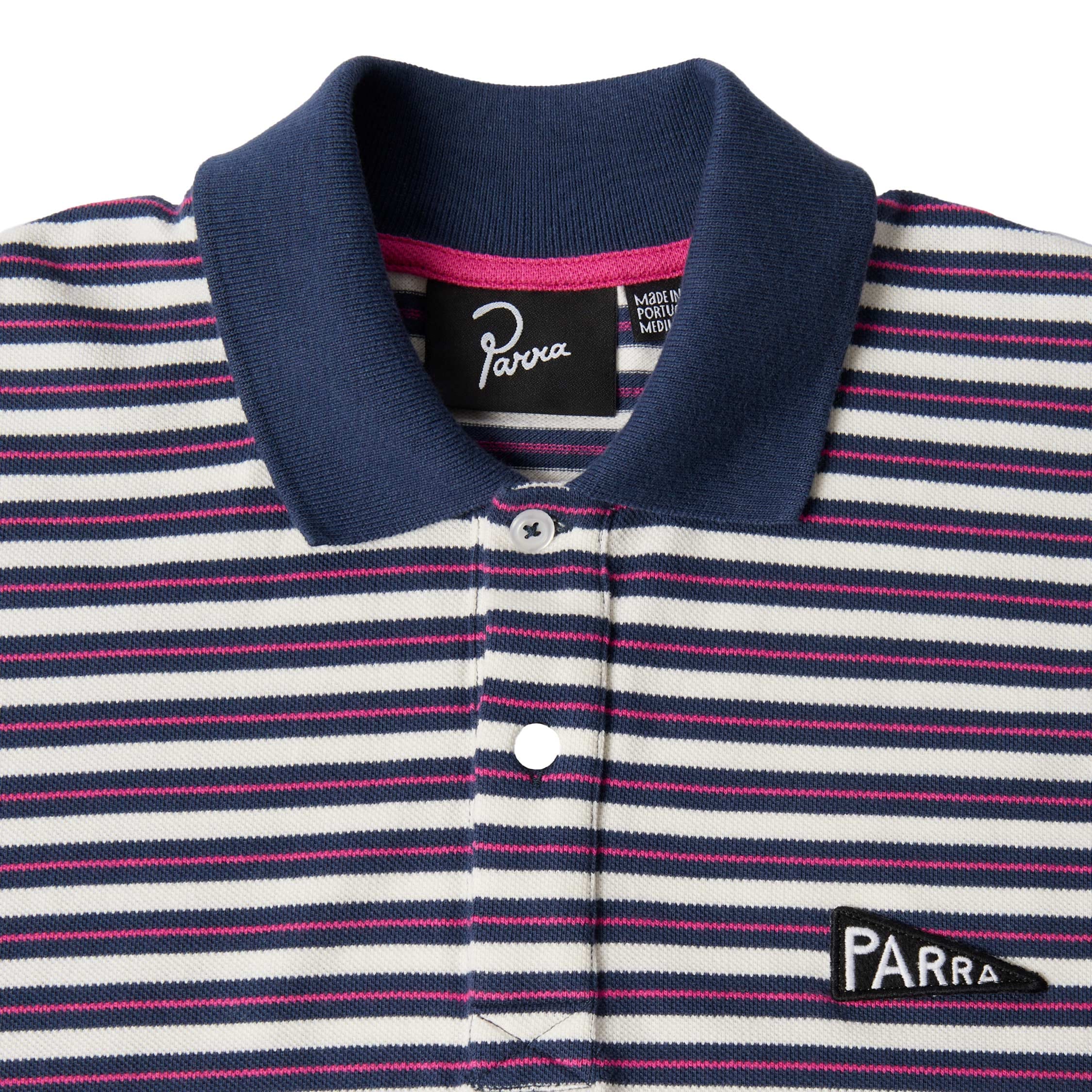By Parra Flag Striper Polo Shirt