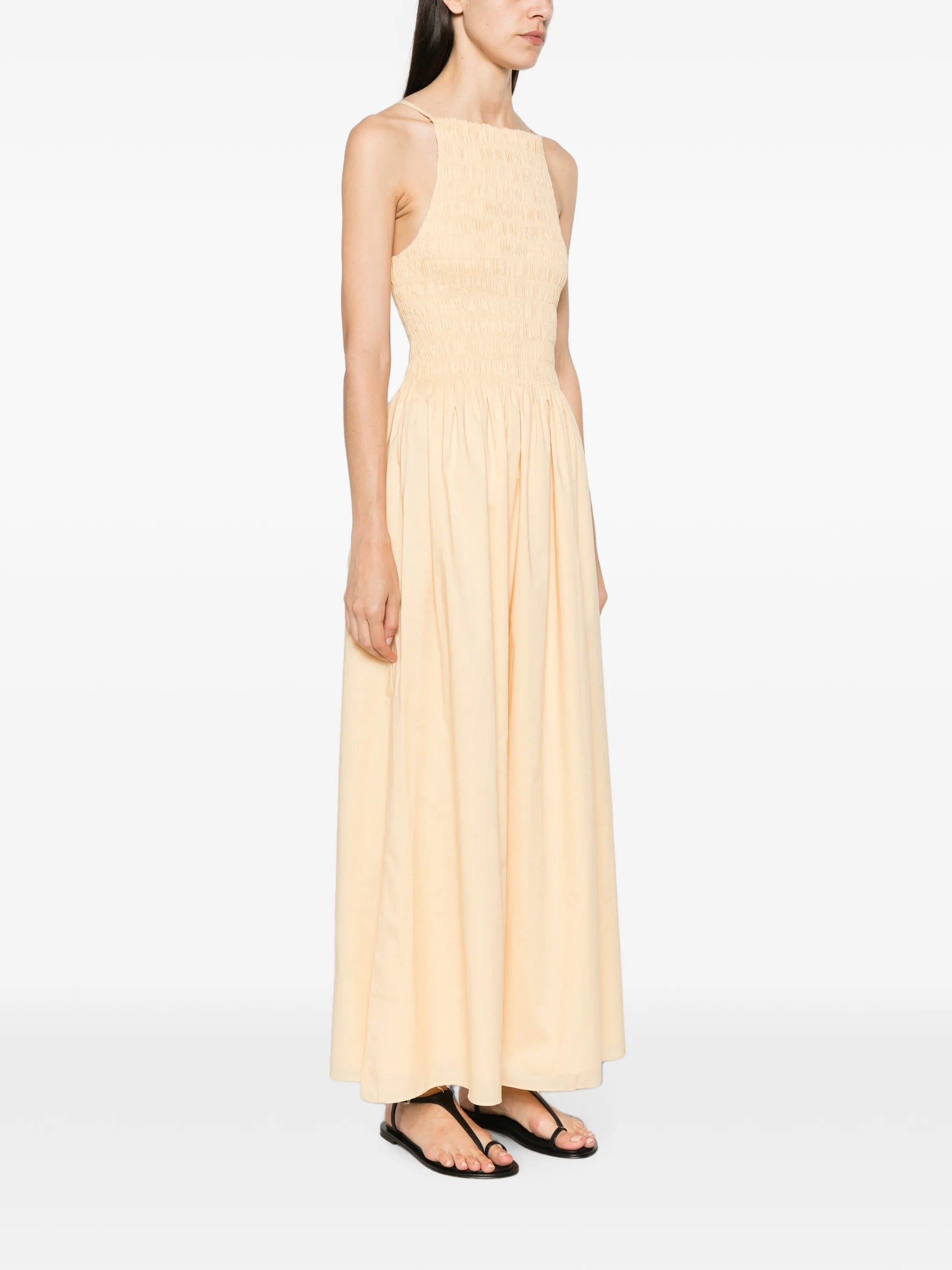 Faithfull Laia shirred - bodice maxi dress