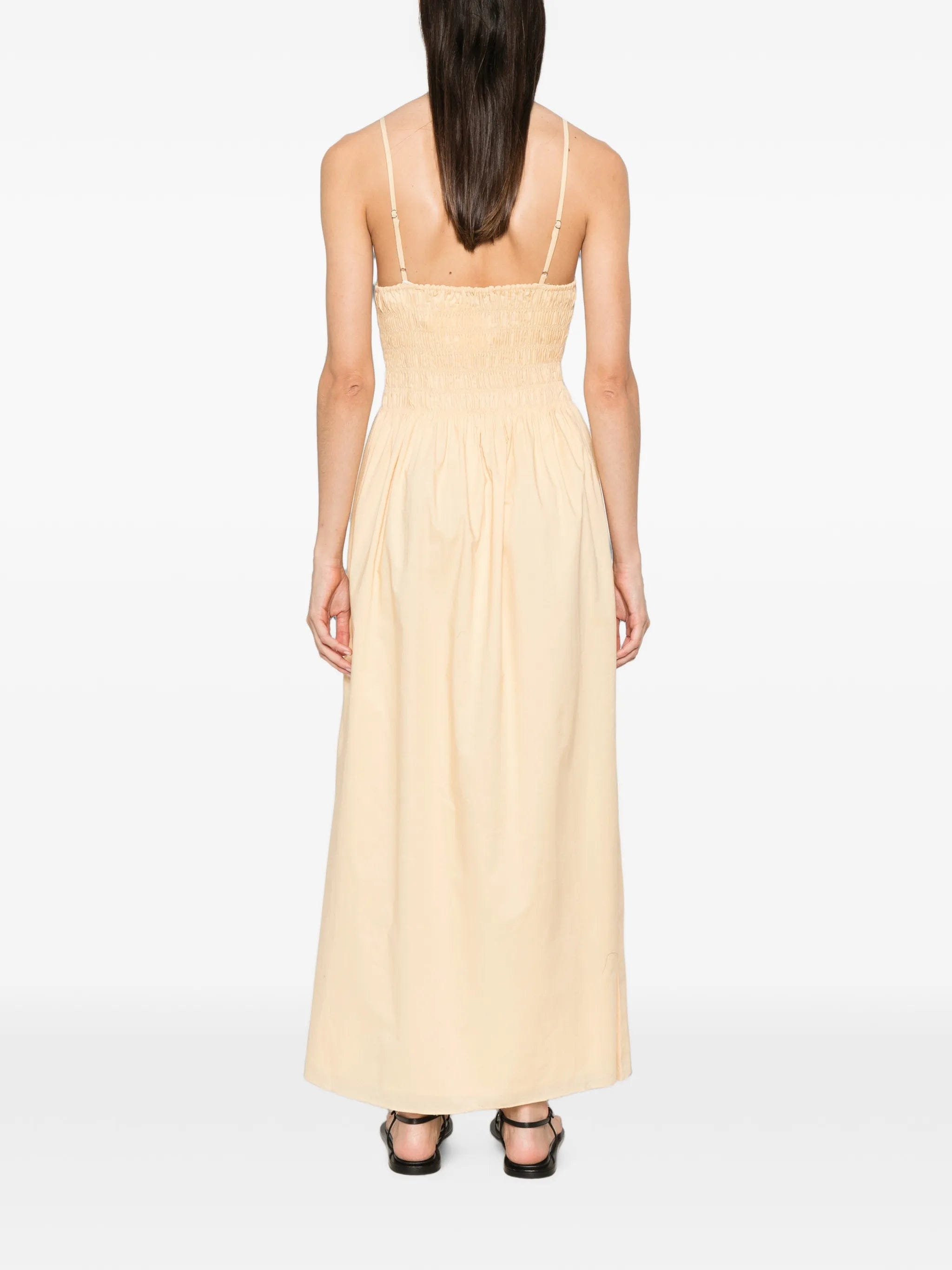 Faithfull Laia shirred - bodice maxi dress