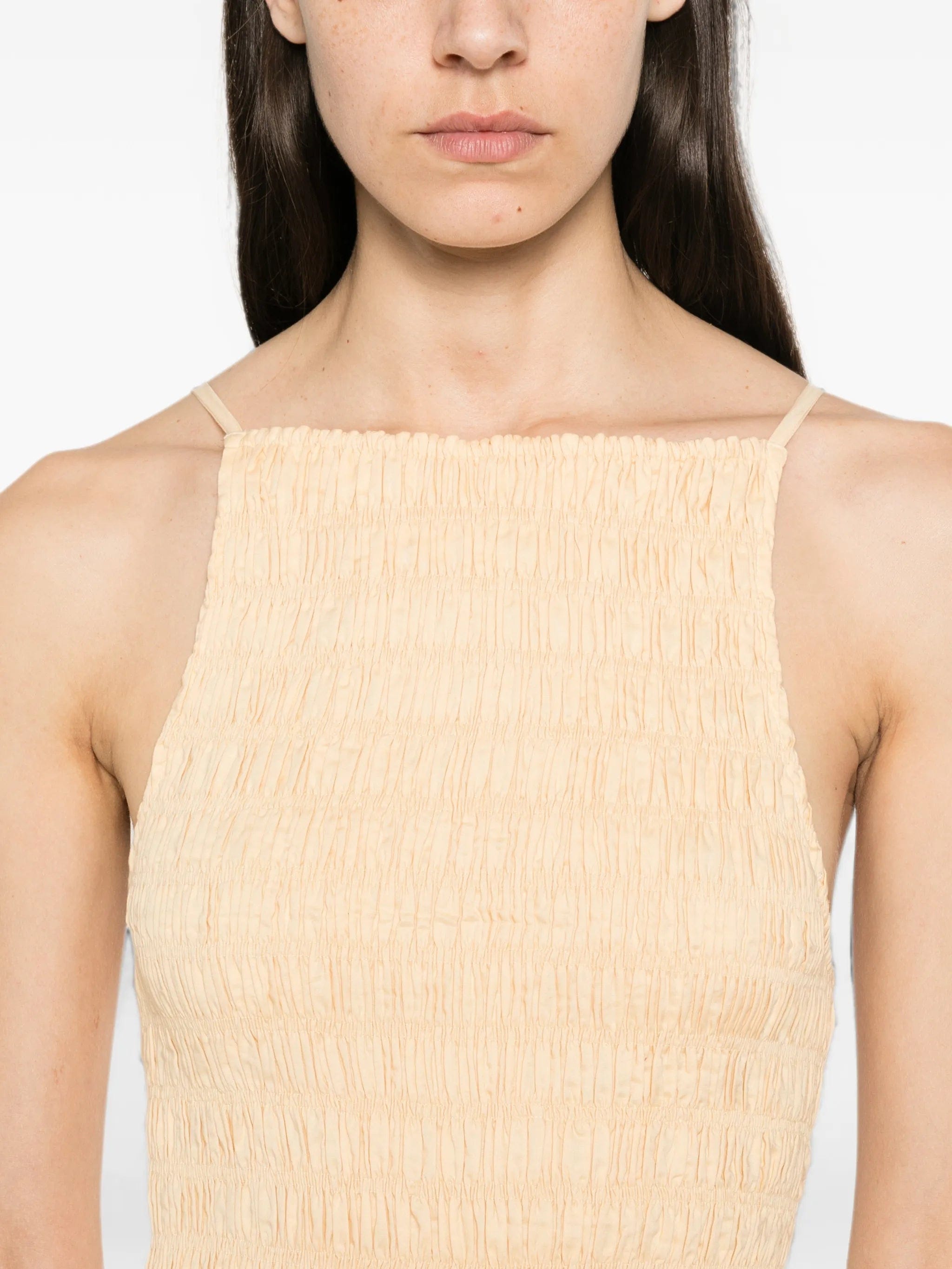 Faithfull Laia shirred - bodice maxi dress