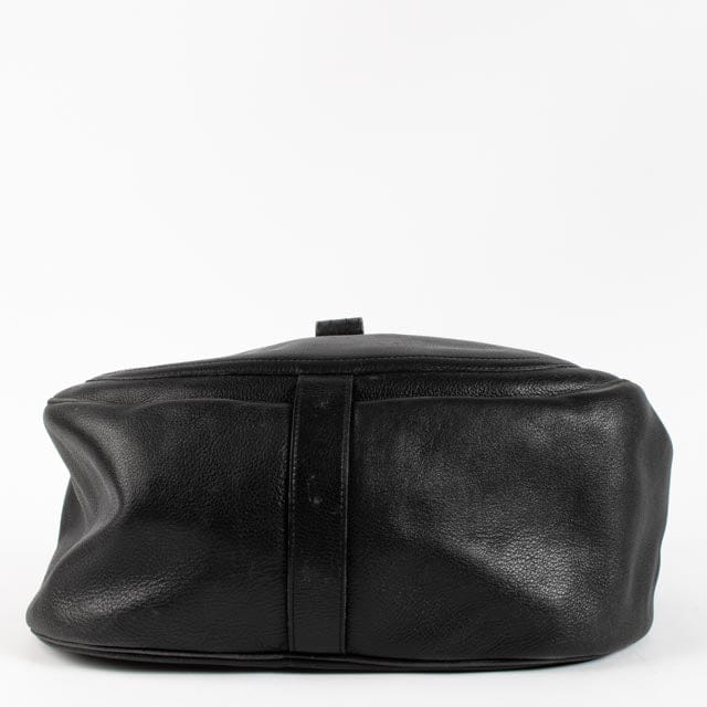 Delvaux Black Leather Lucifer Backpack