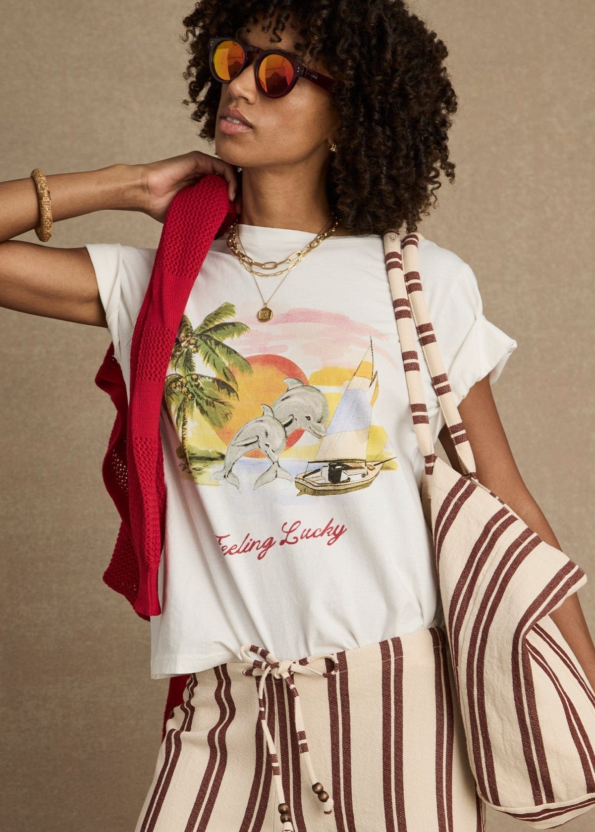 Maison Clad FEELING LUCKY T-Shirt MCL12413