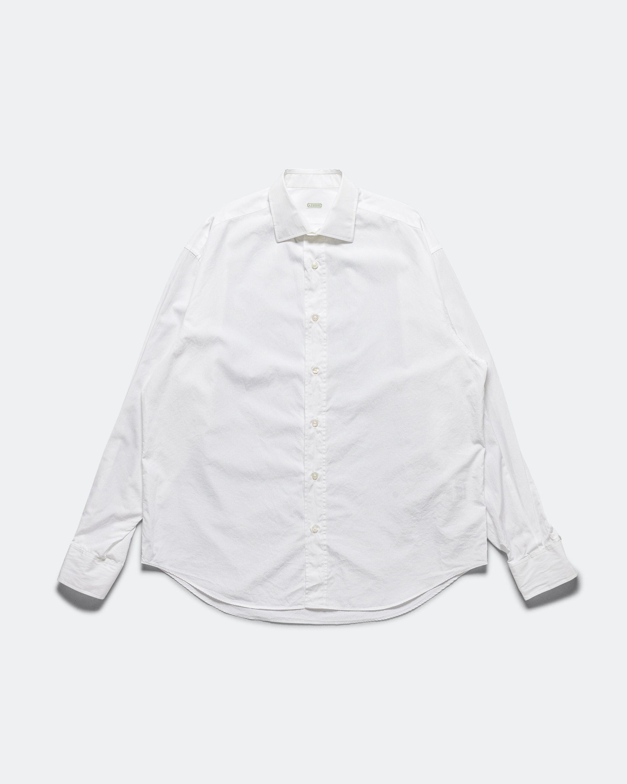 A.presse Spread Collar Shirts - White