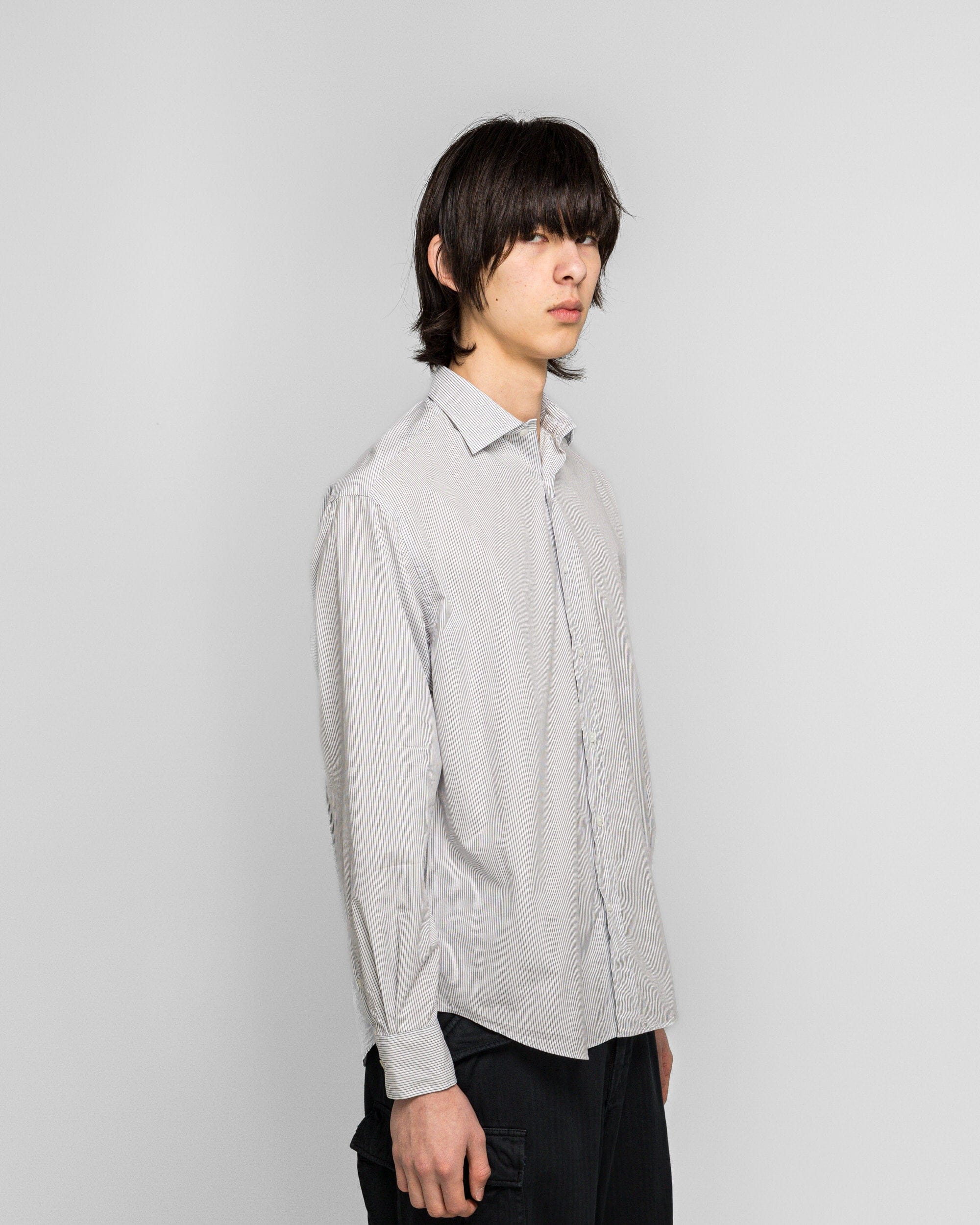 A.presse Spread Collar Shirts - Grey