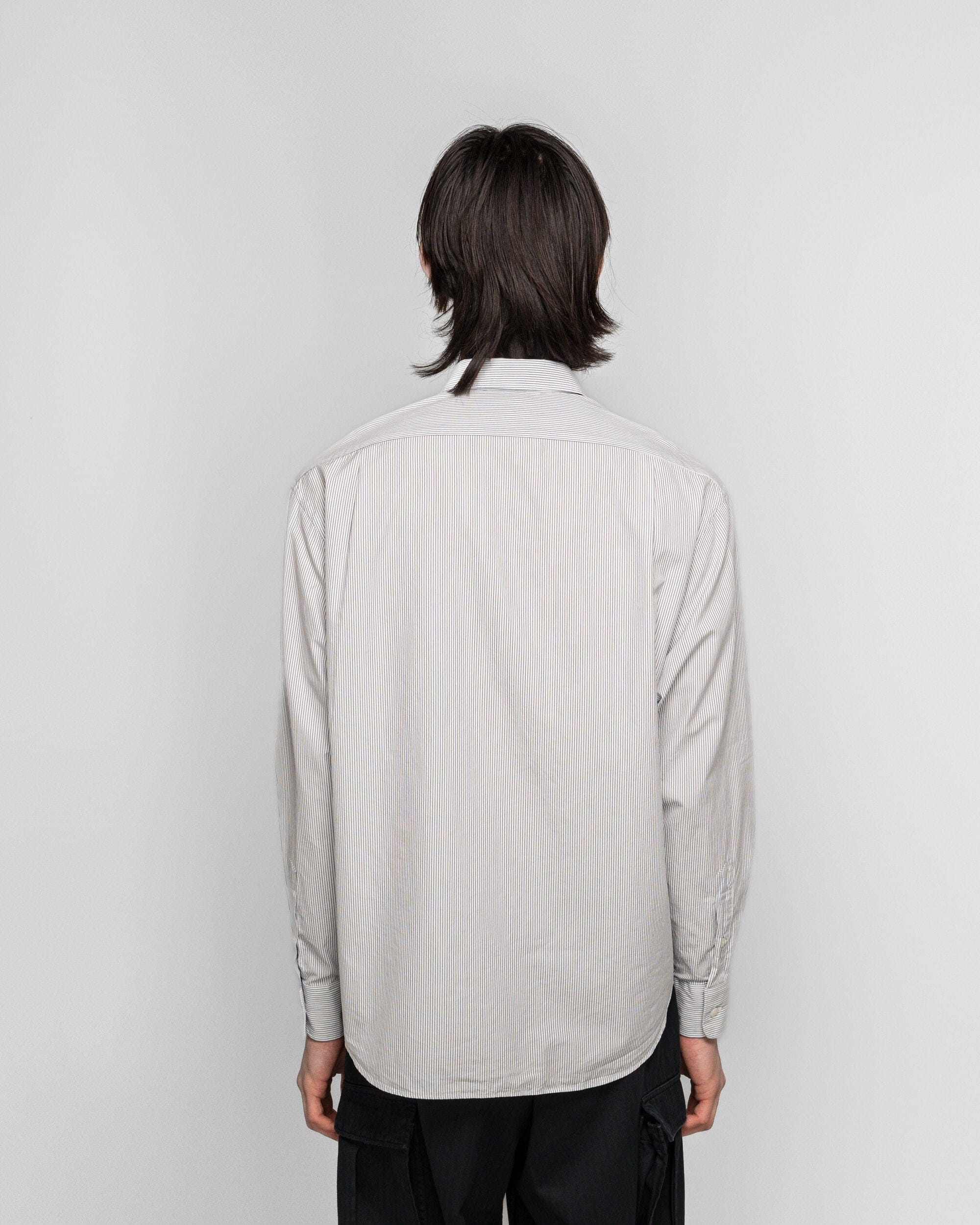 A.presse Spread Collar Shirts - Grey