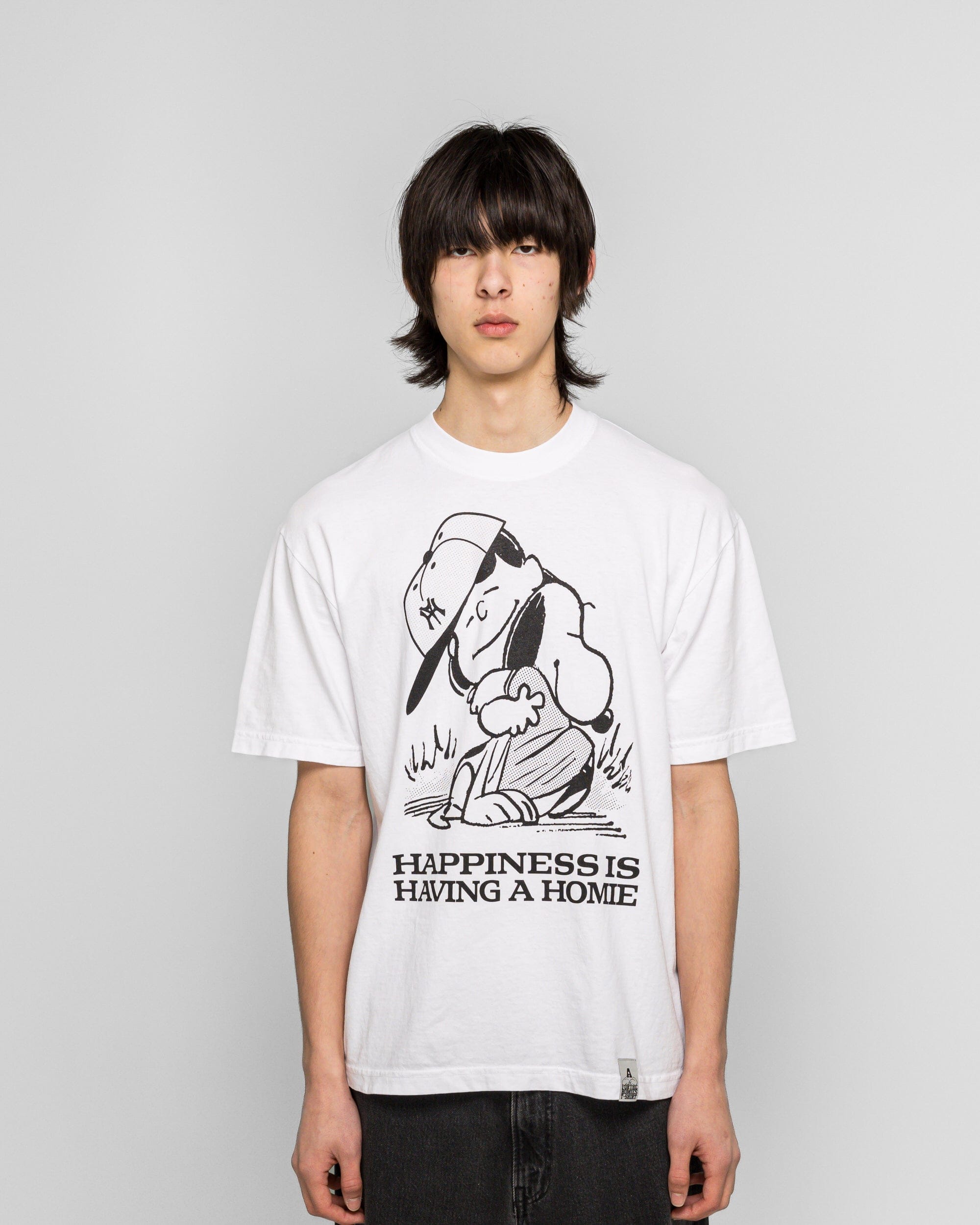 For The Homies Happiness is Having a Homie T - Shirt - White