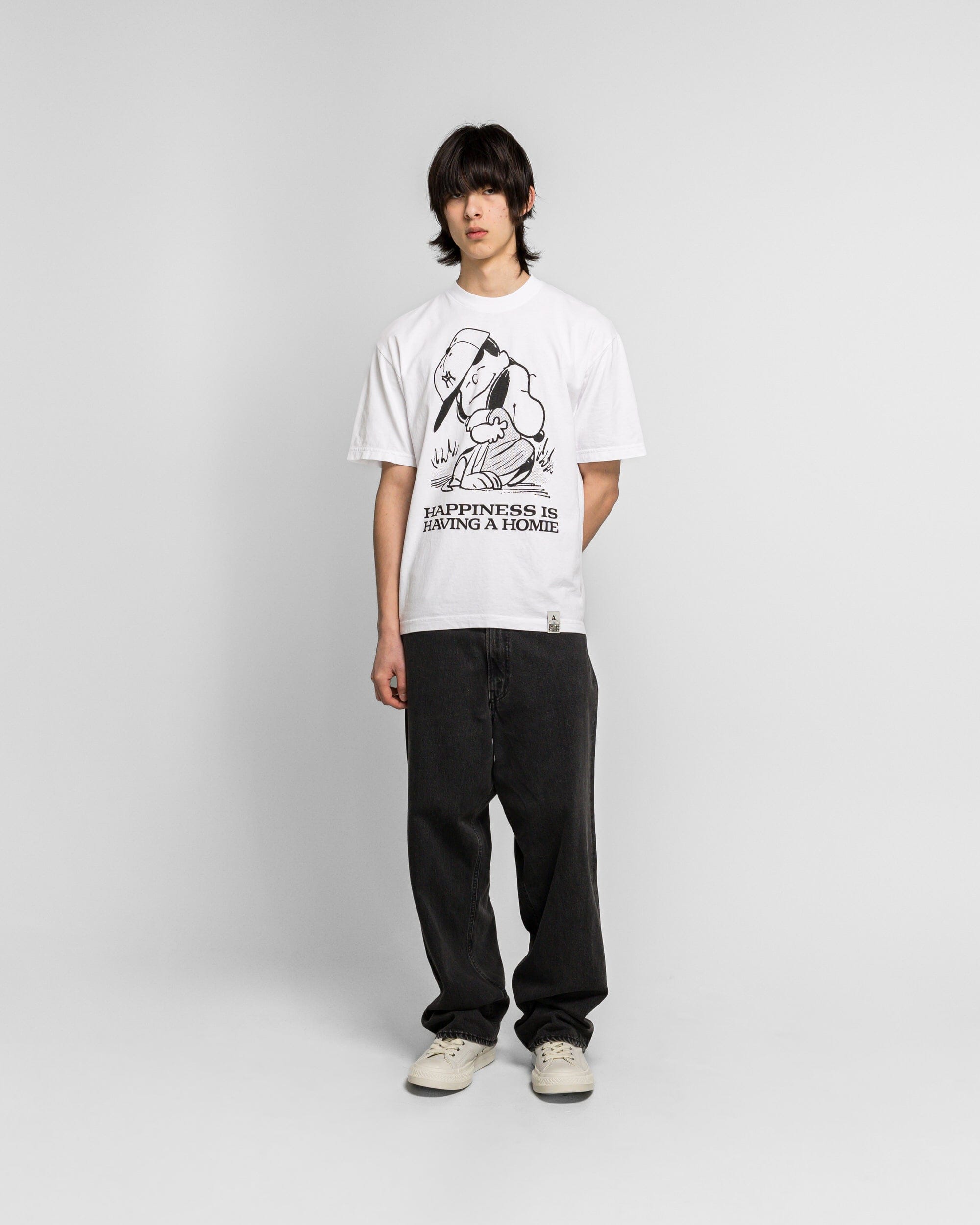 For The Homies Happiness is Having a Homie T - Shirt - White