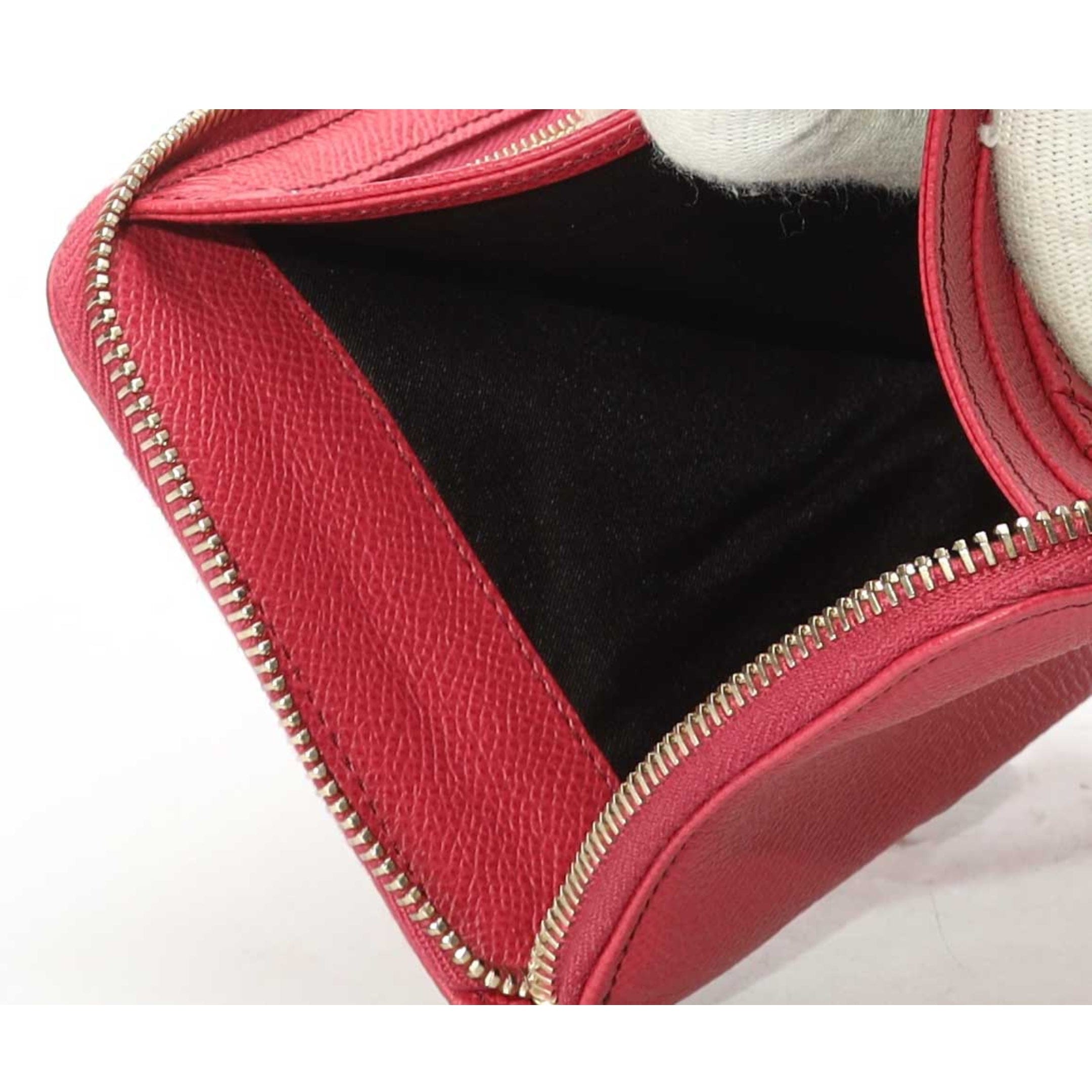 Tods Pink Zip Around Wallet