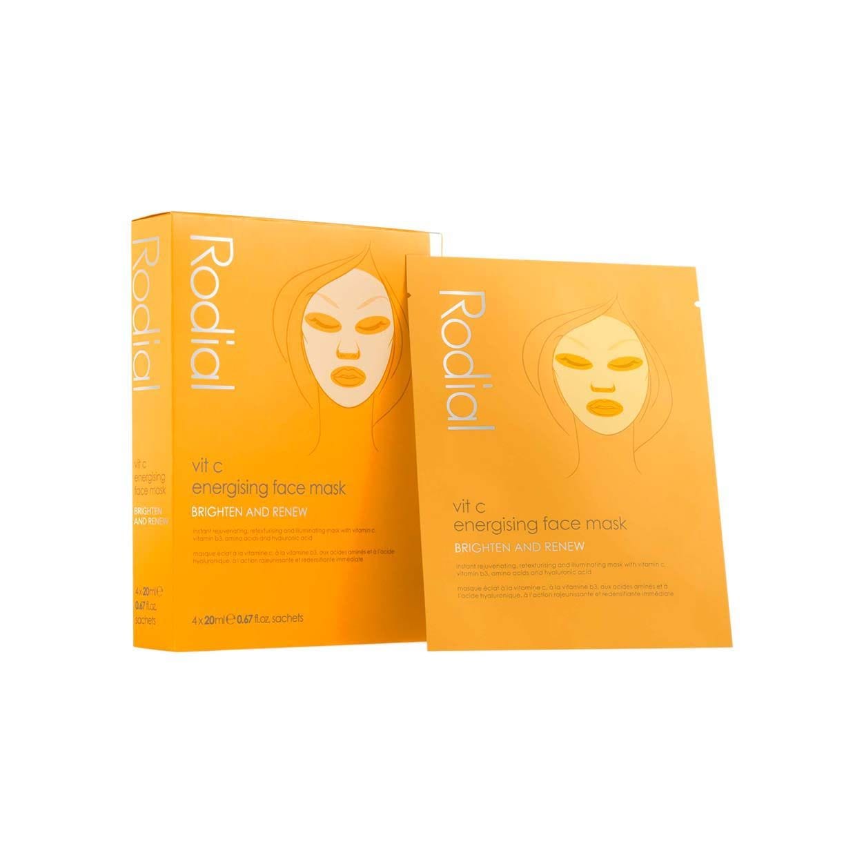 Rodial Vit C Cellulose Sheet Mask 4 Pack
