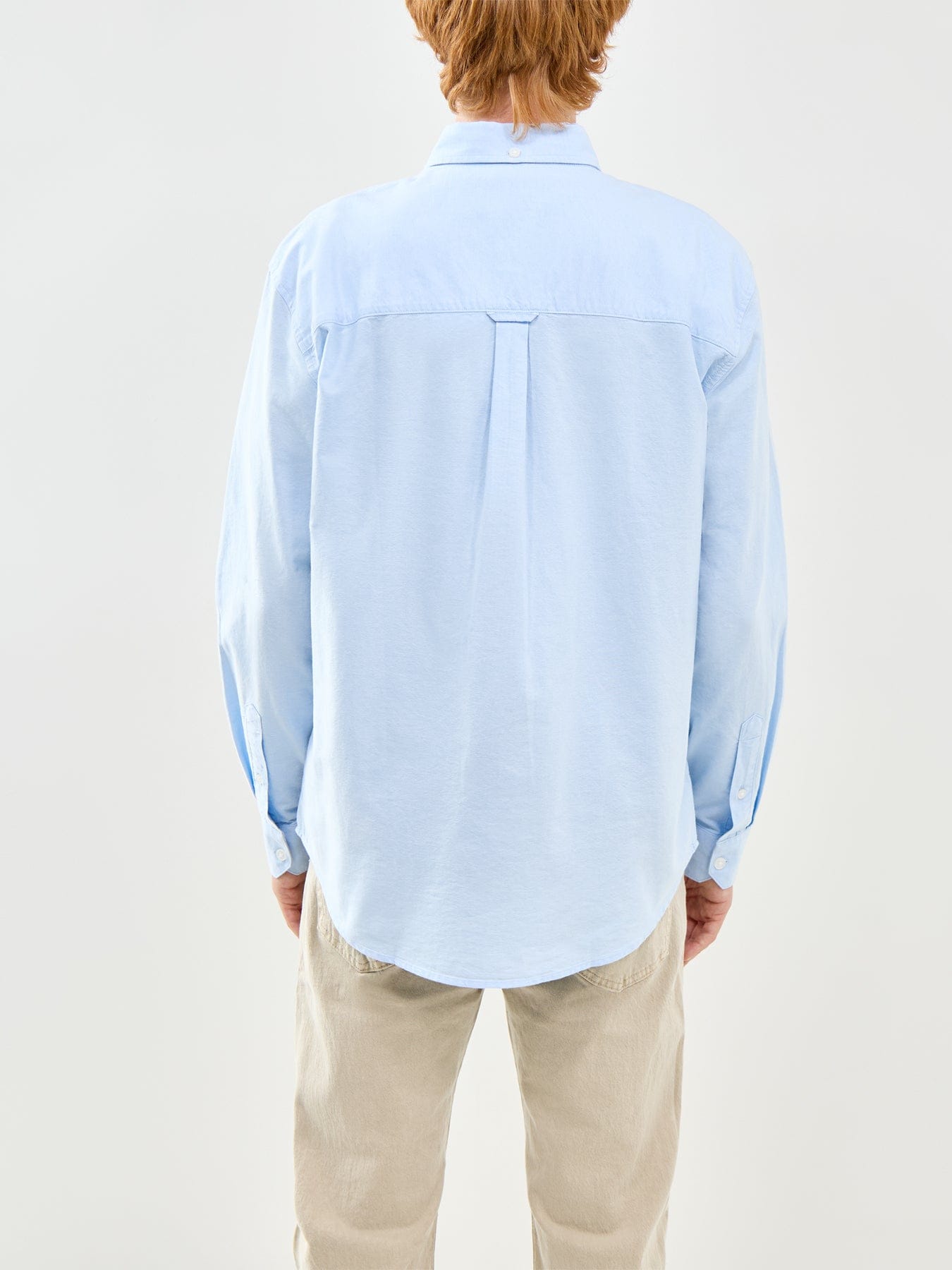Farah Brewer Organic Cotton Long Sleeve Shirt Sky Blue