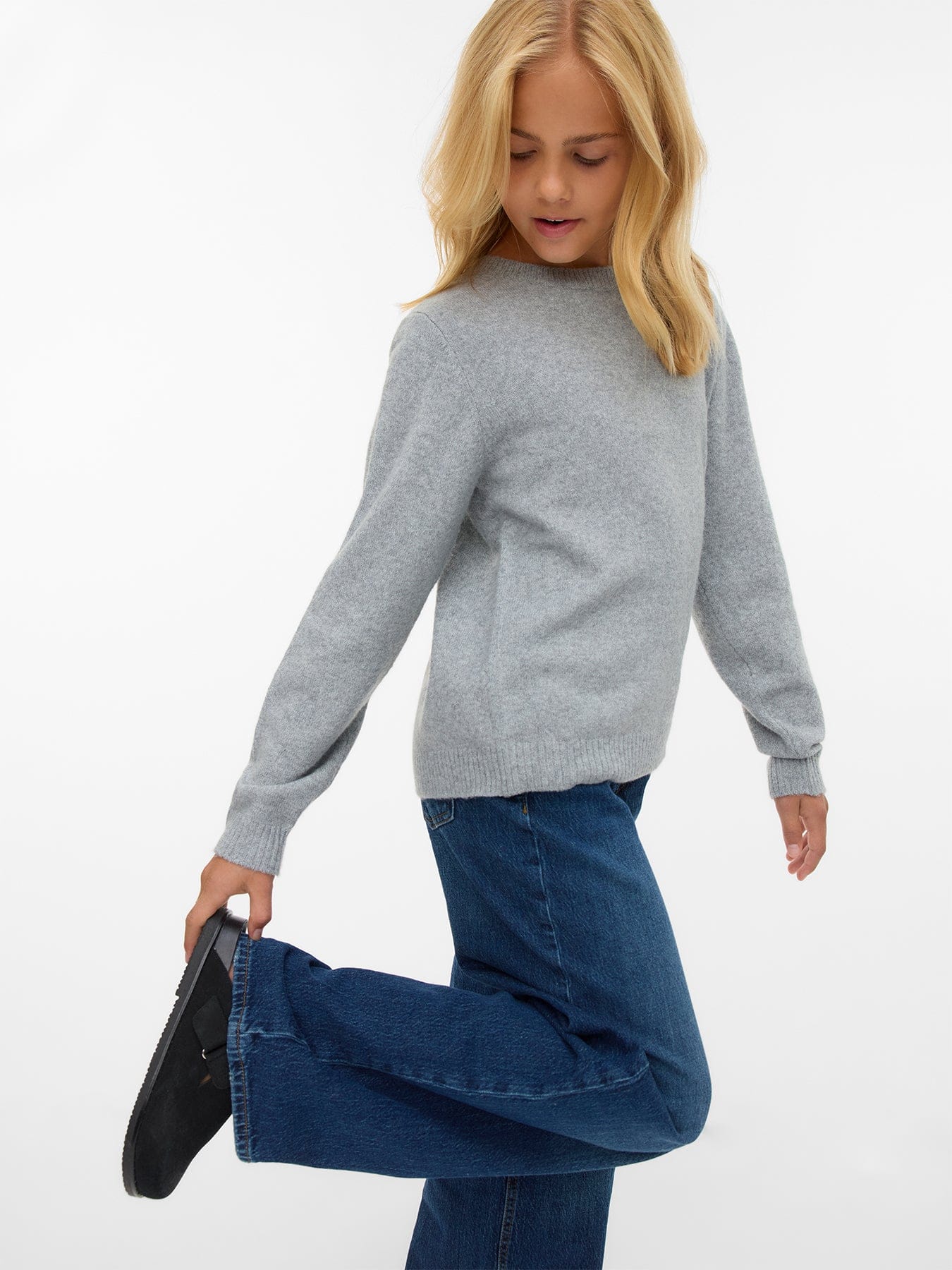 Vero Moda Girls Doffy Sweatshirt Grey