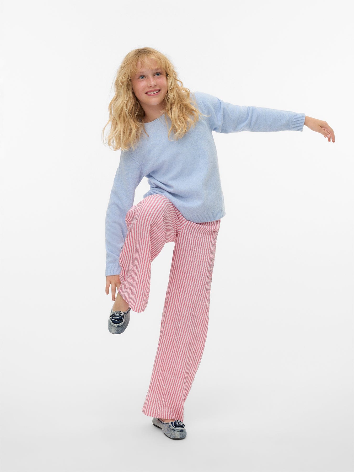 Vero Moda Girls Doffy Sweatshirt Blue