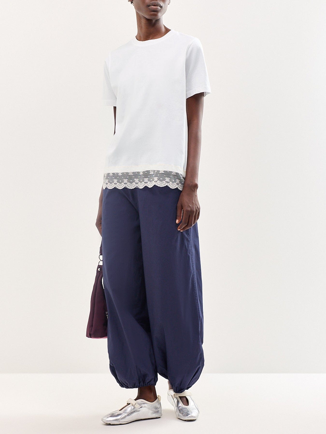 Boii Sam Lace T - Shirt White