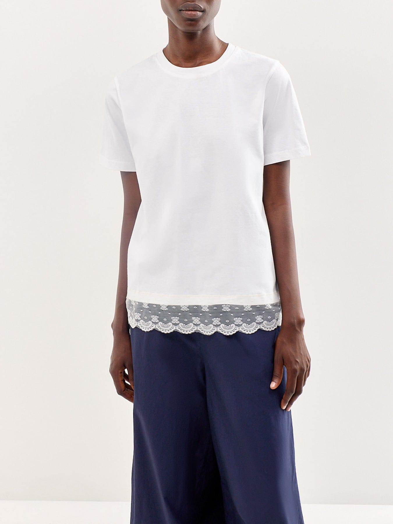 Boii Sam Lace T - Shirt White