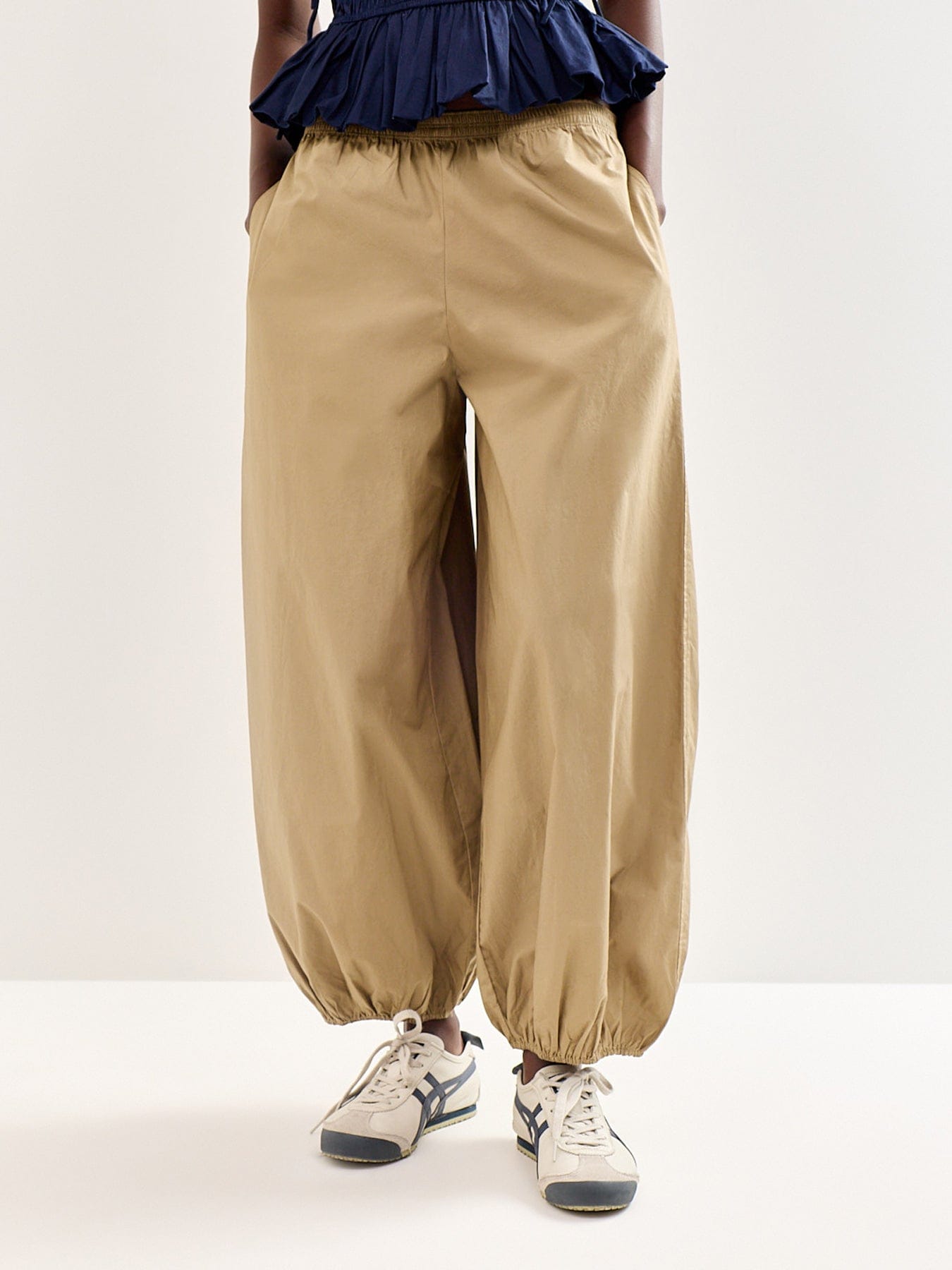 Boii Caro Baggy Trousers Green