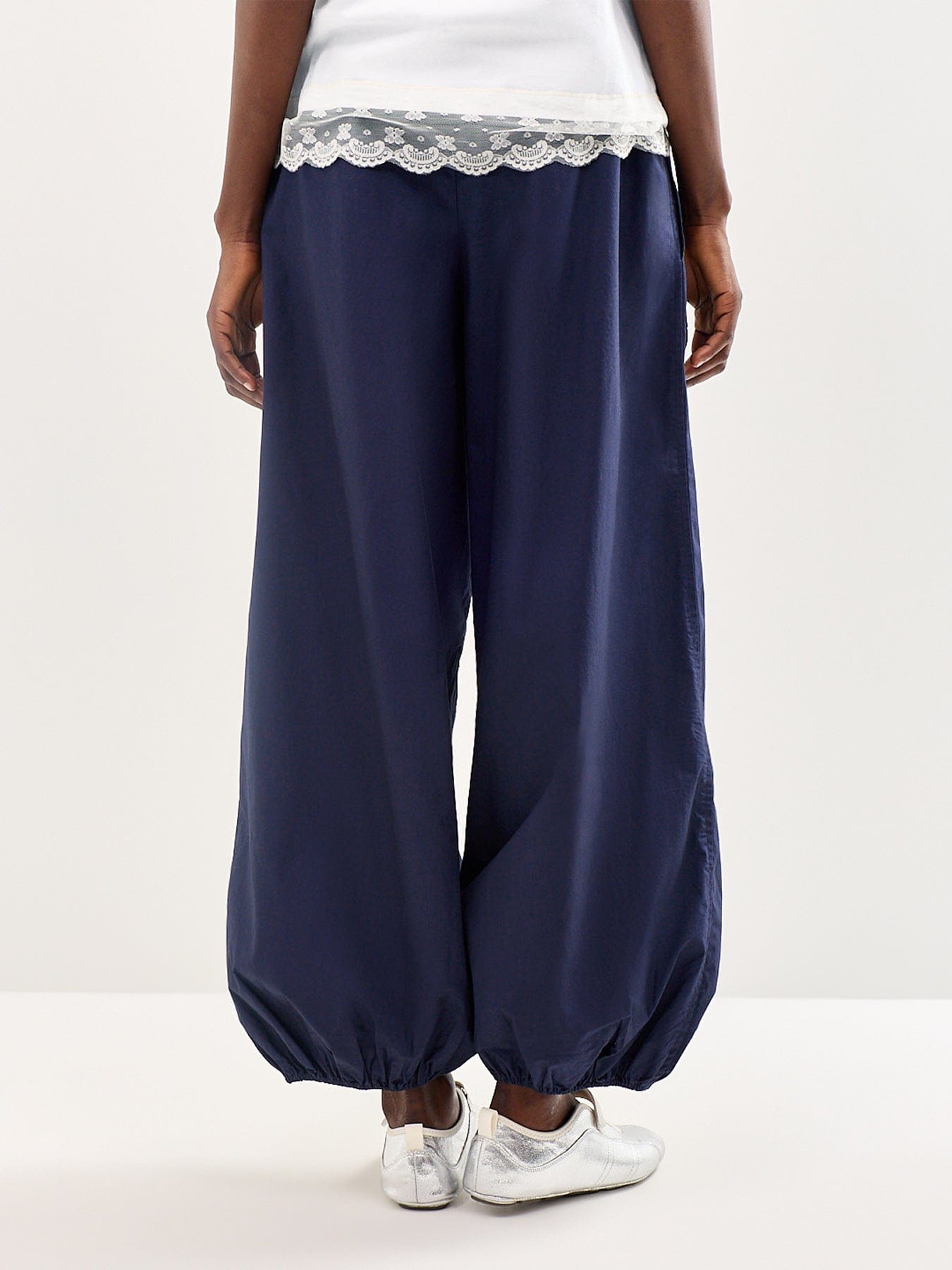 Boii Caro Baggy Trousers Navy