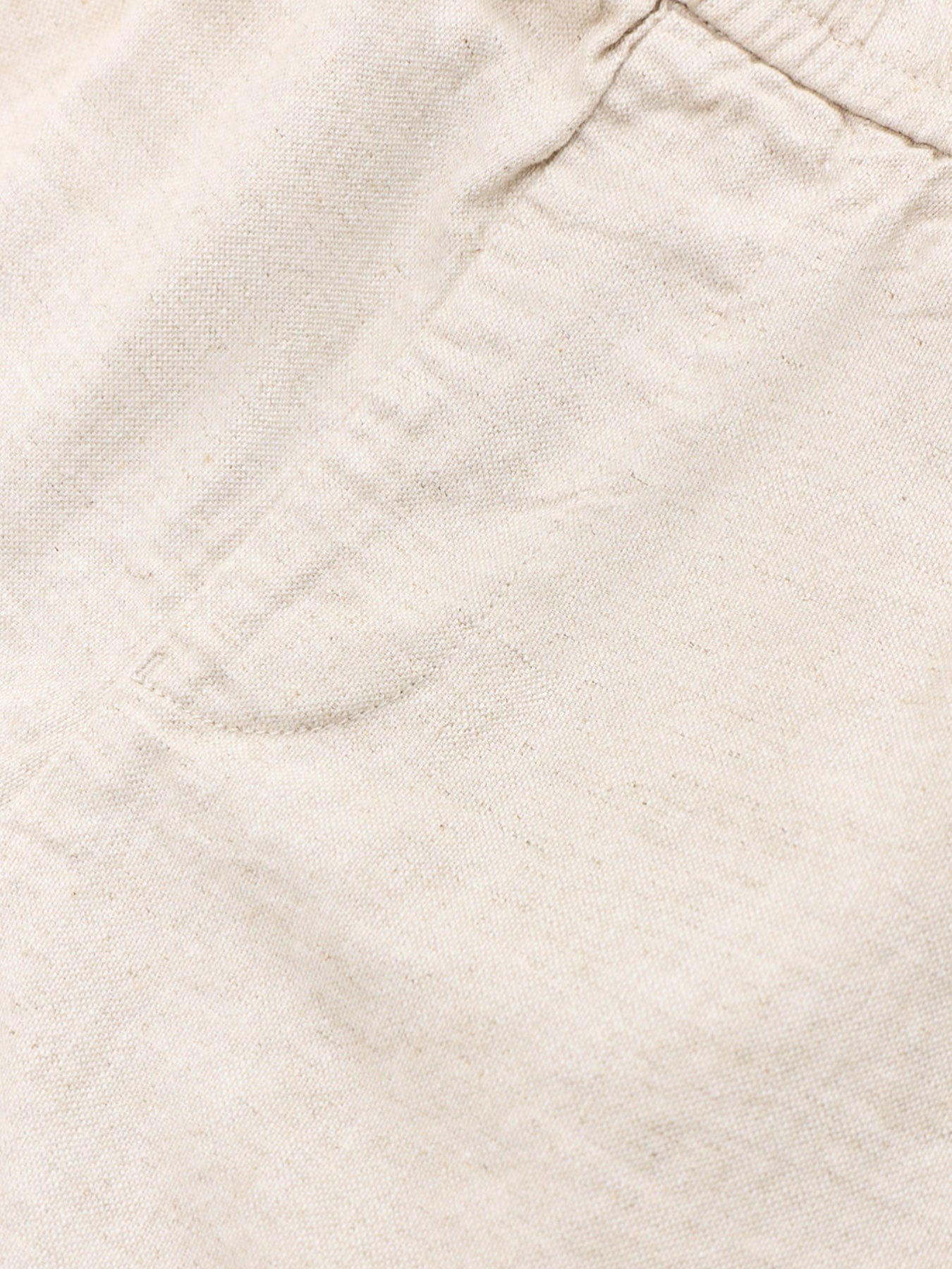 Selected Harvey Regular Fit Linen Blend Shorts Cream