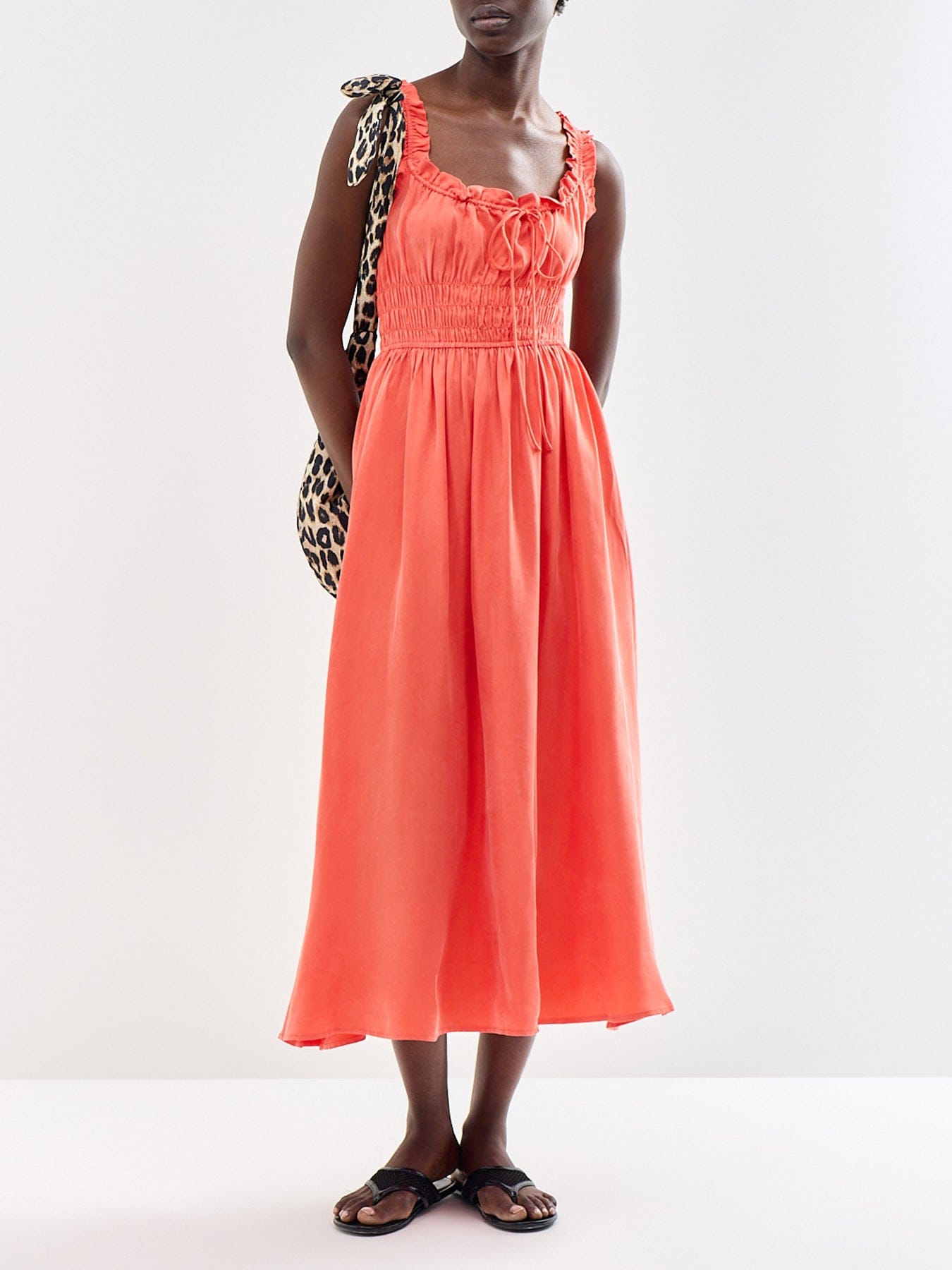 FRNCH Toto Dress Orange