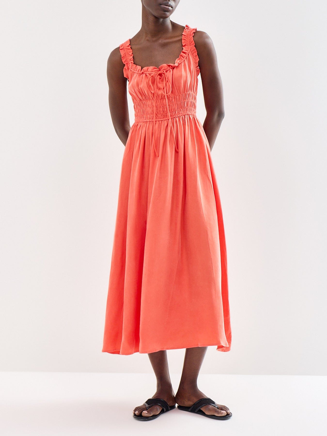 FRNCH Toto Dress Orange