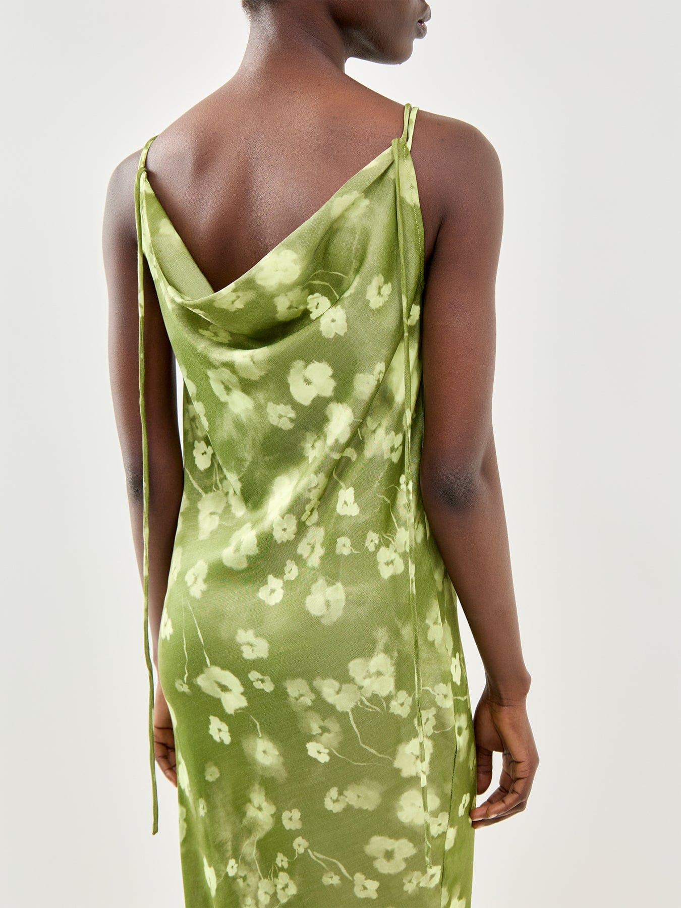 Selected Fiona Slim Ankle Strap Dress Green