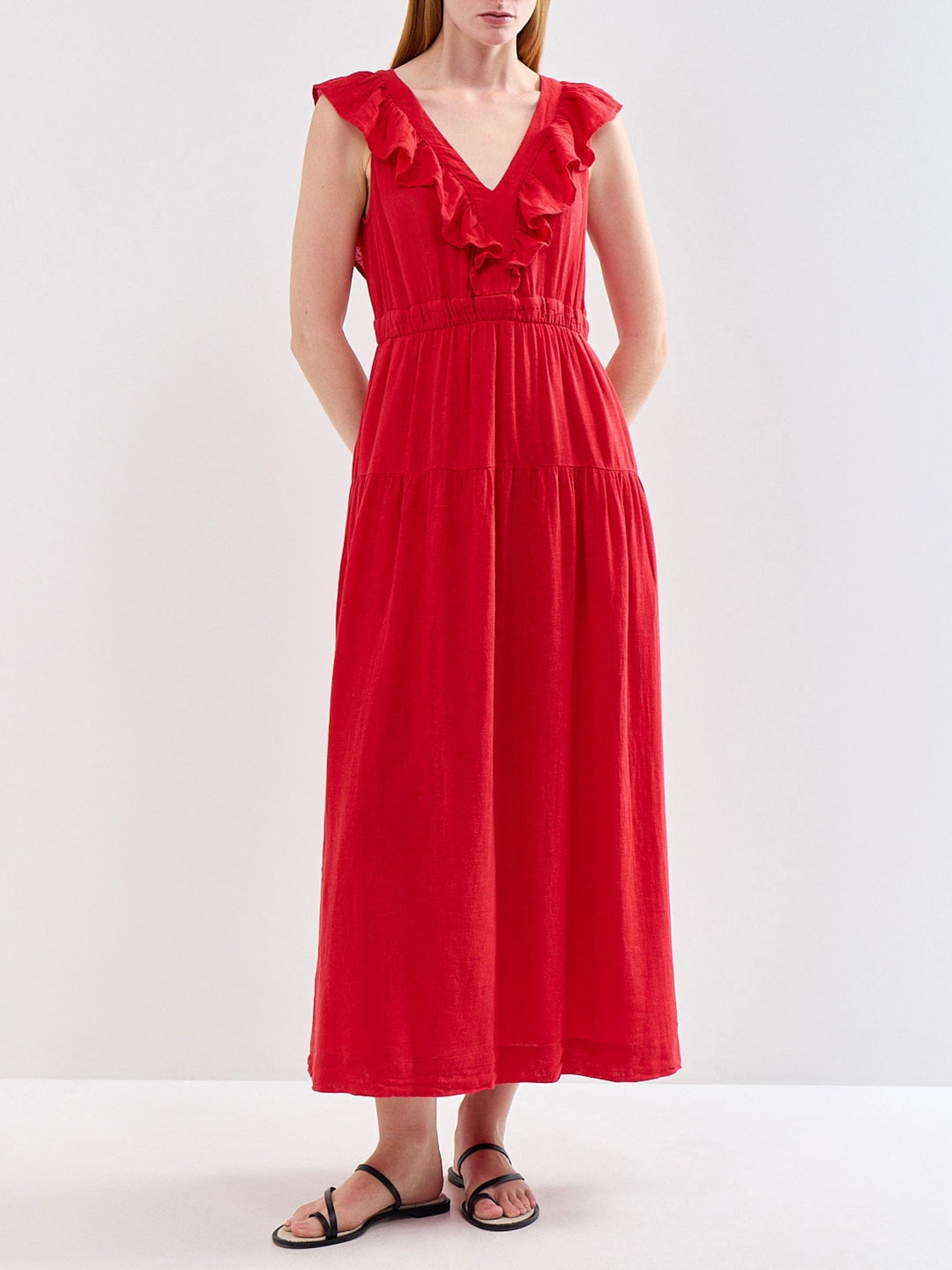 Rails Beaux Dress Tomato Red