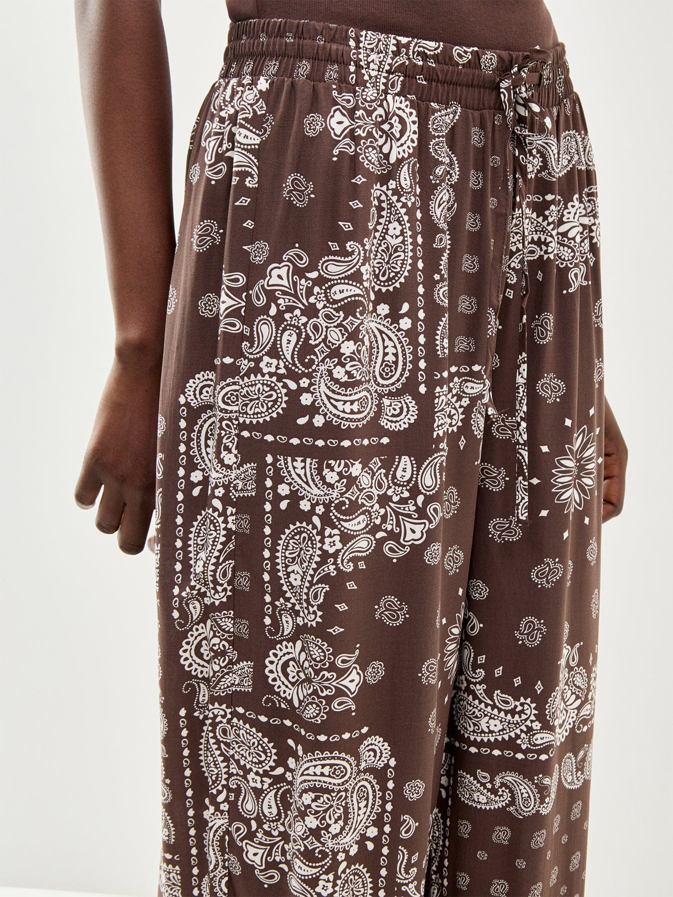 ONLY Onlkavi Wide Leg Pants Brown