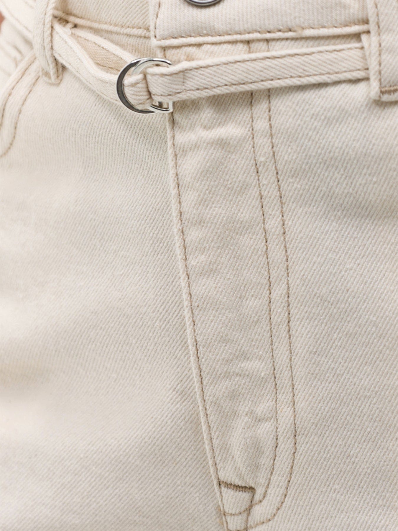 Selected Tenna Bermuda Denim Shorts Beige