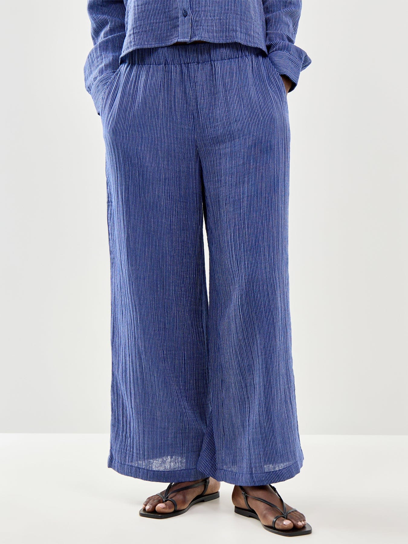 Eileen Fisher Wide Ankle Pant Blue