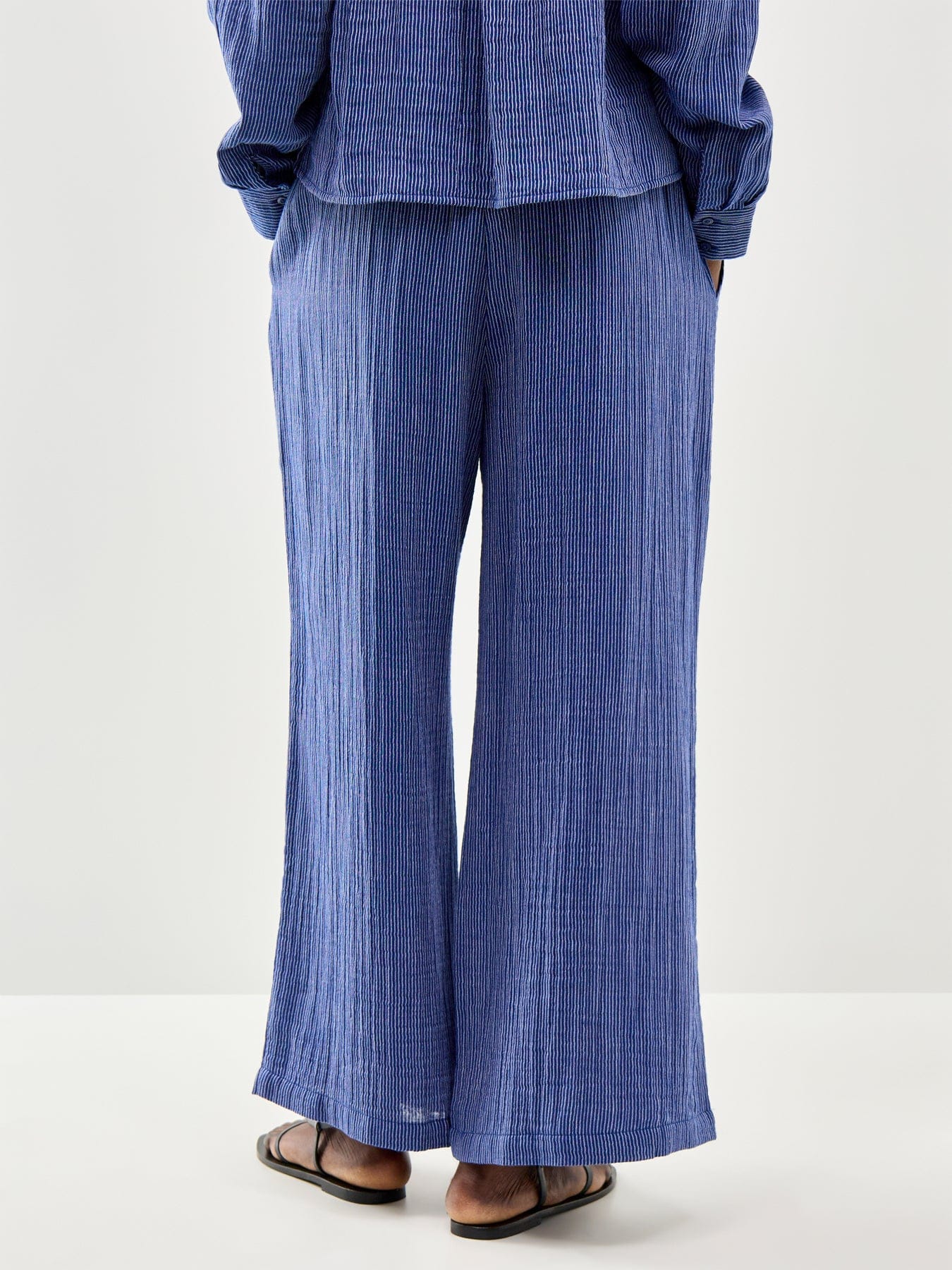 Eileen Fisher Wide Ankle Pant Blue
