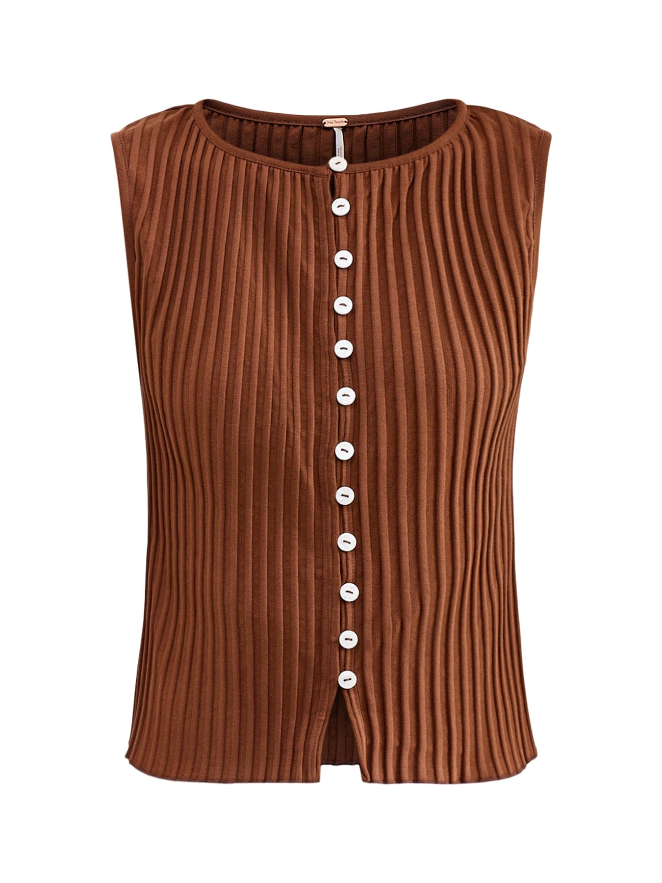 Free People Tilly Vest Honey Brown