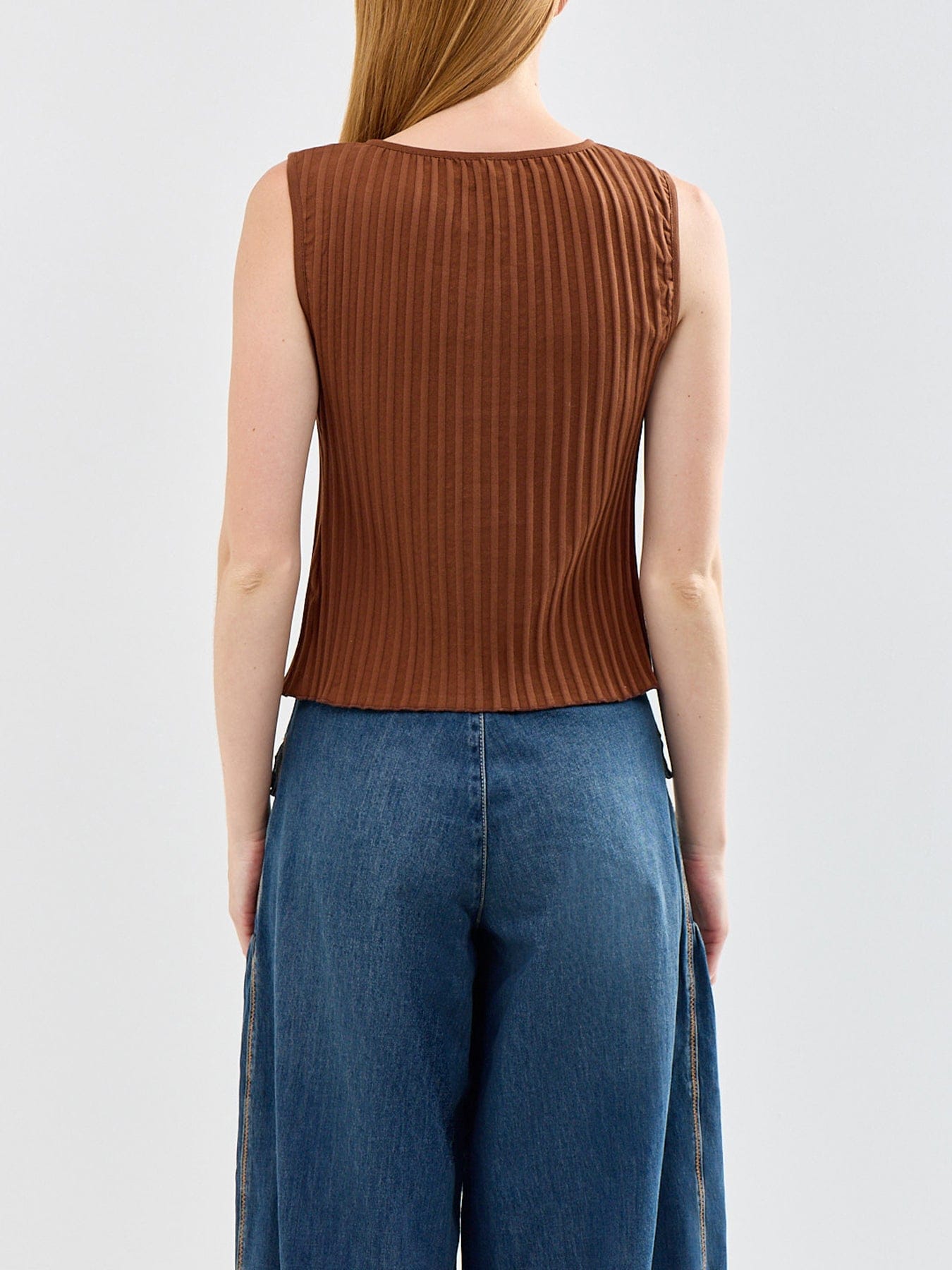 Free People Tilly Vest Honey Brown