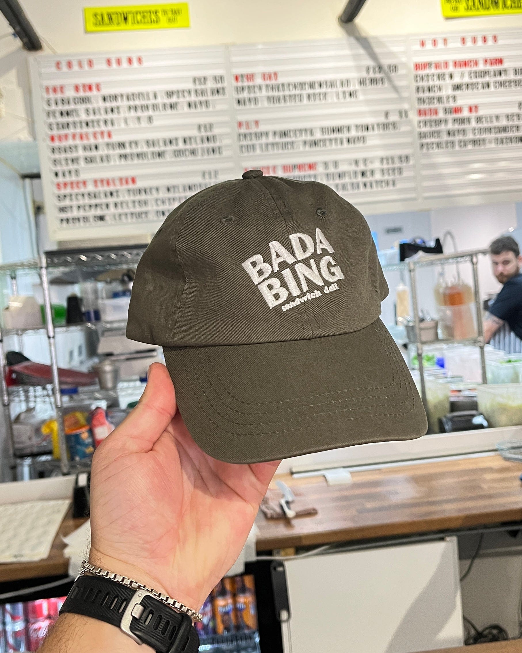 Bada Bing 6 Panel Dad Cap - Olive Green