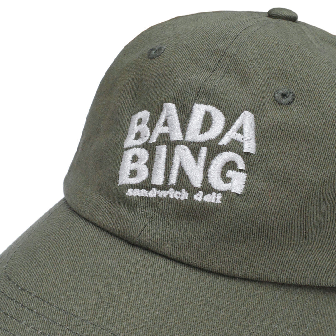 Bada Bing 6 Panel Dad Cap - Olive Green
