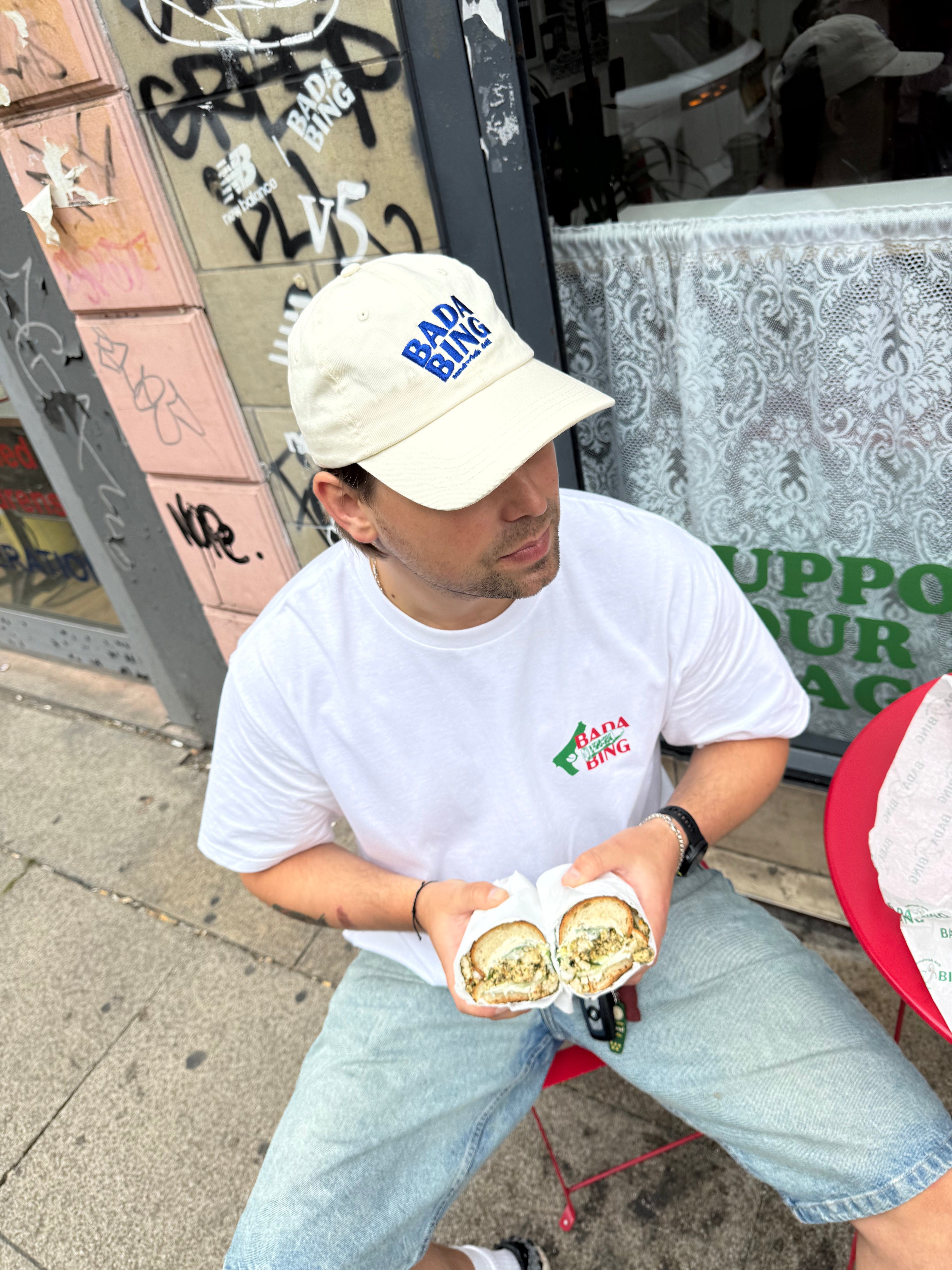 Bada Bing 6 Panel Dad Cap - Cream