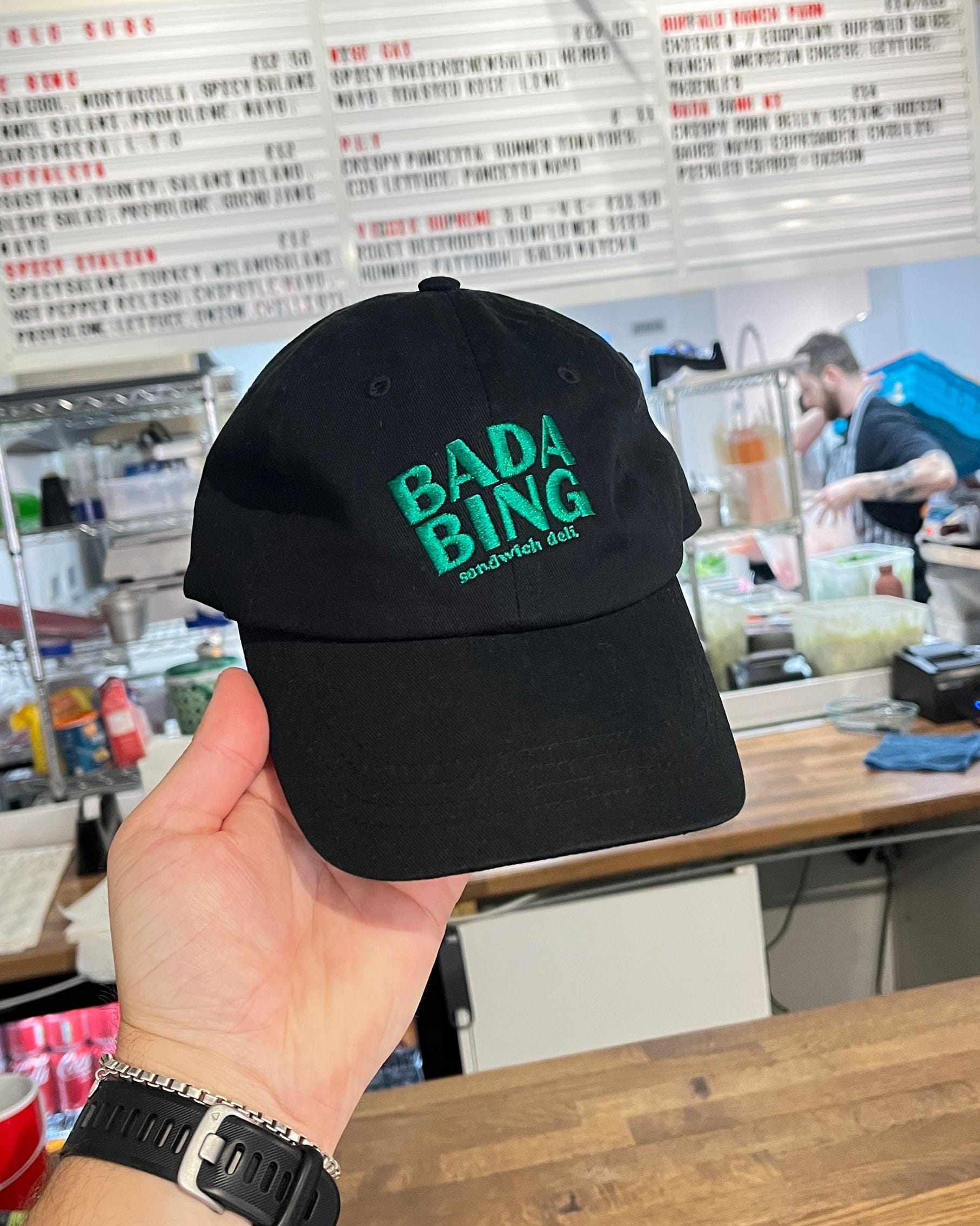 Bada Bing 6 Panel Dad Cap - Black