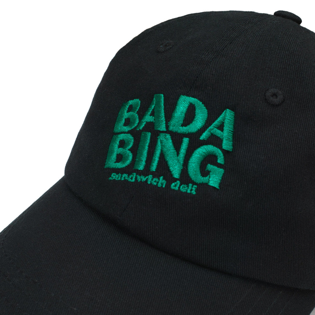 Bada Bing 6 Panel Dad Cap - Black