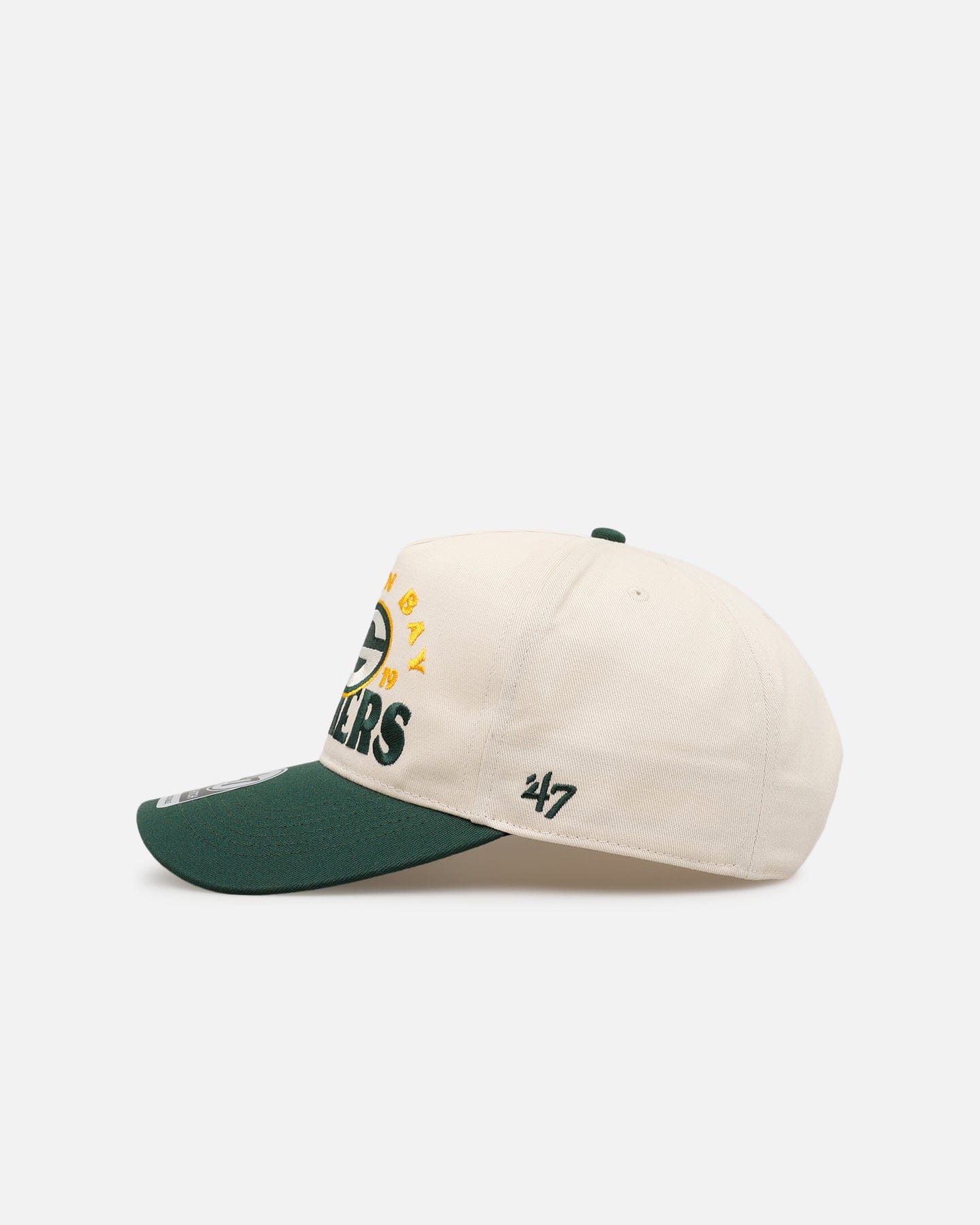 47 Brand Green Bay Packers Arcitext 47 Hitch Snapback Natural