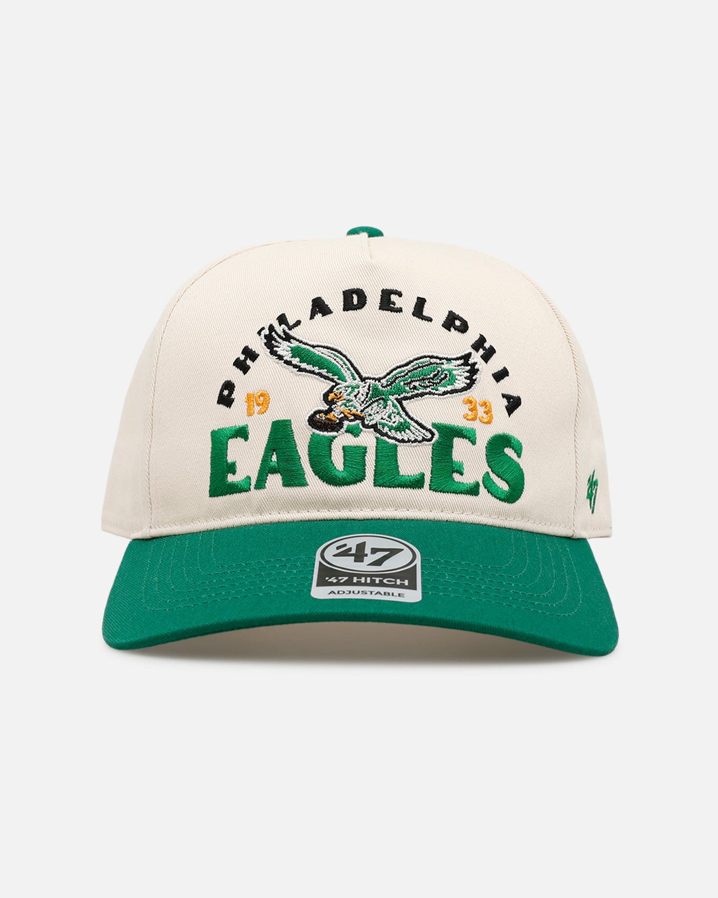 47 Brand Philadelphia Eagles Arcitext 47 Hitch Snapback Natural