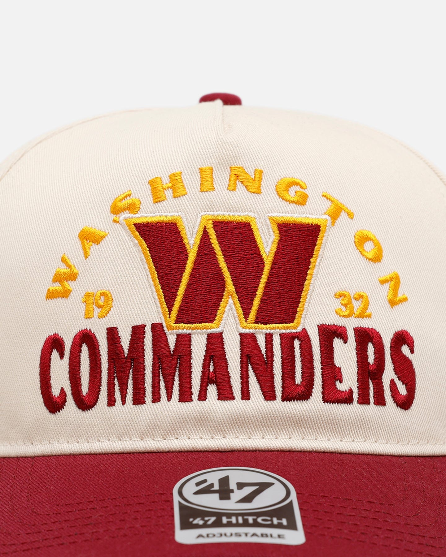 47 Brand Washington Commanders Arcitext 47 Hitch Snapback Natural