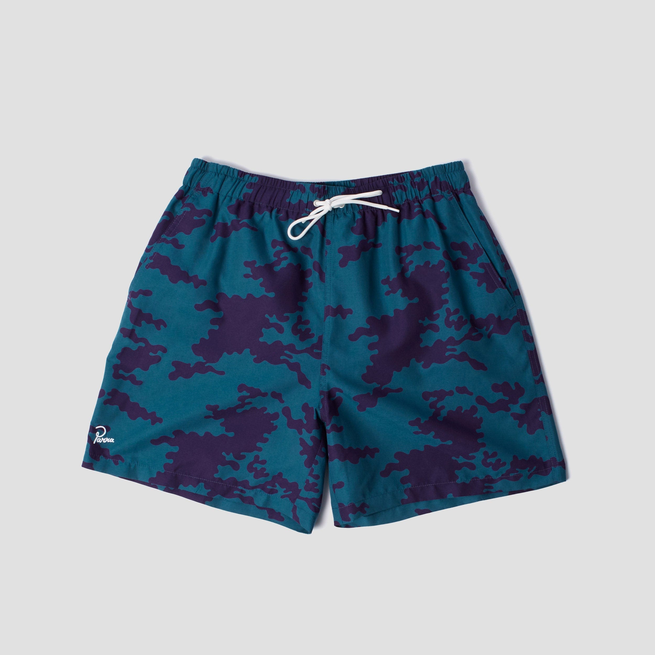 Parra By Parra Purple Camo Man Swim Shorts Blue