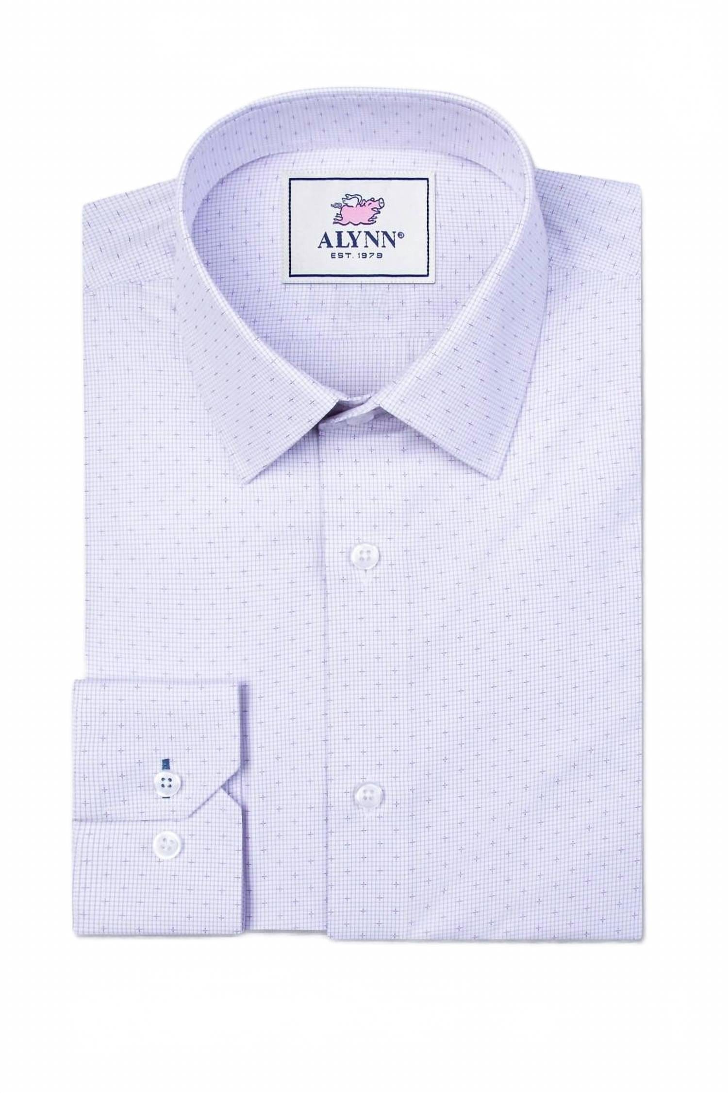 Purple Men's Evan Slim Fit Dress Shirt In Aqua Purple